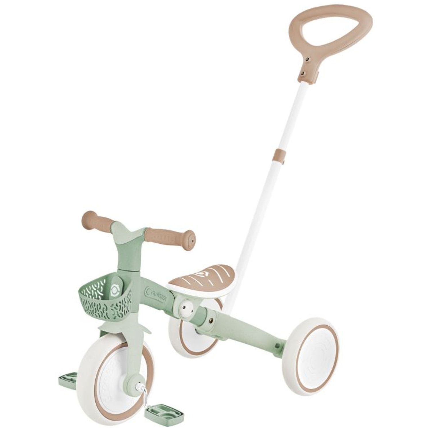 Globber - Tricycle évolutif Learning trike plus 3 en 1 eco-logic Vert Sauge
