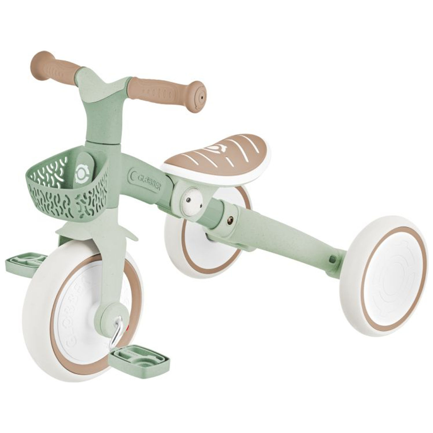 Tricycle évolutif Learning trike plus 3 en 1 eco-logic Vert Sauge (Globber) - Image 6