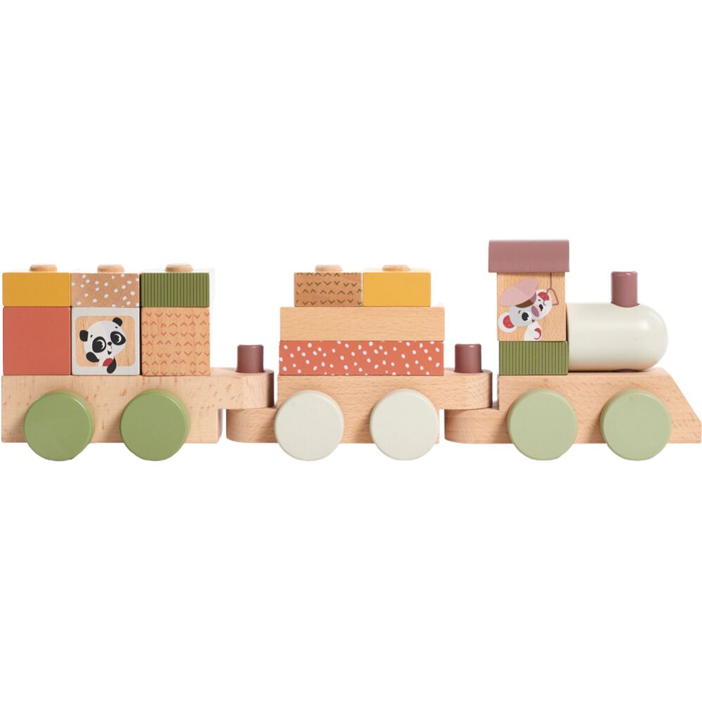Train de construction en bois Boho Chic (Tiny Love) - Image 1
