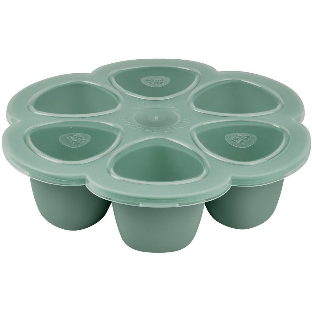 Moule de congélation multi portions silicone Sage green (6 x 90 ml) (Béaba) - Image 1