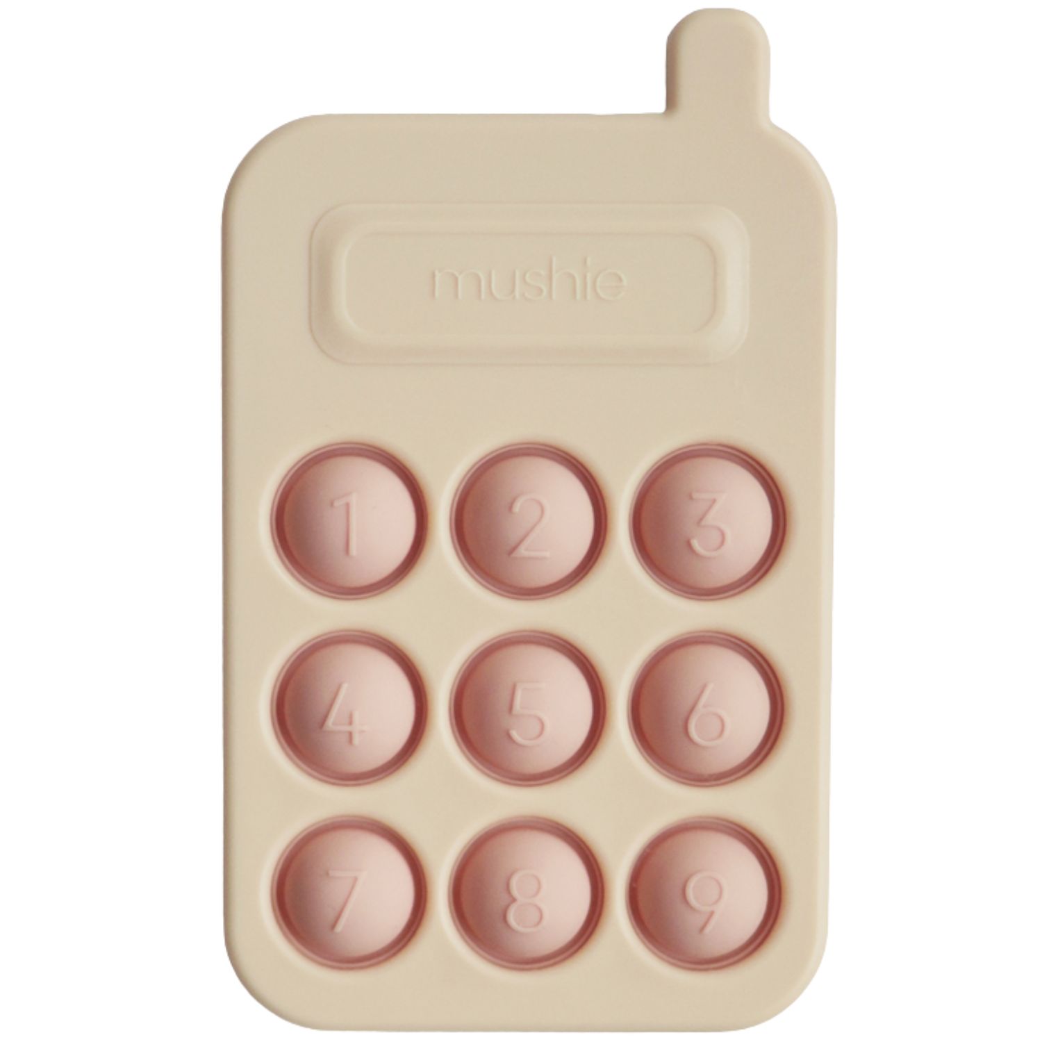 Pop it en silicone Téléphone blush (Mushie) - Image 1