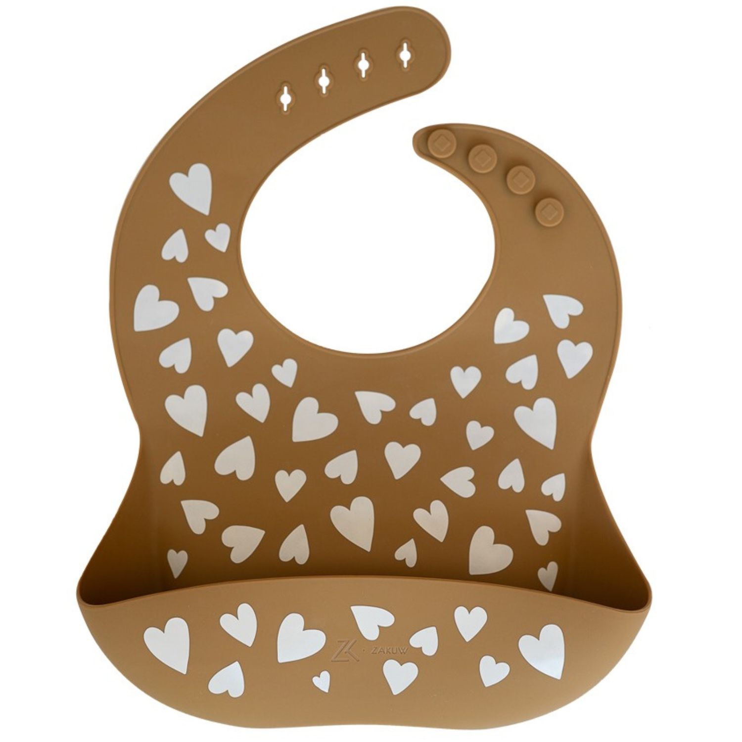 Bavoir en silicone Fall In Love camel (Zakuw) - Image 1