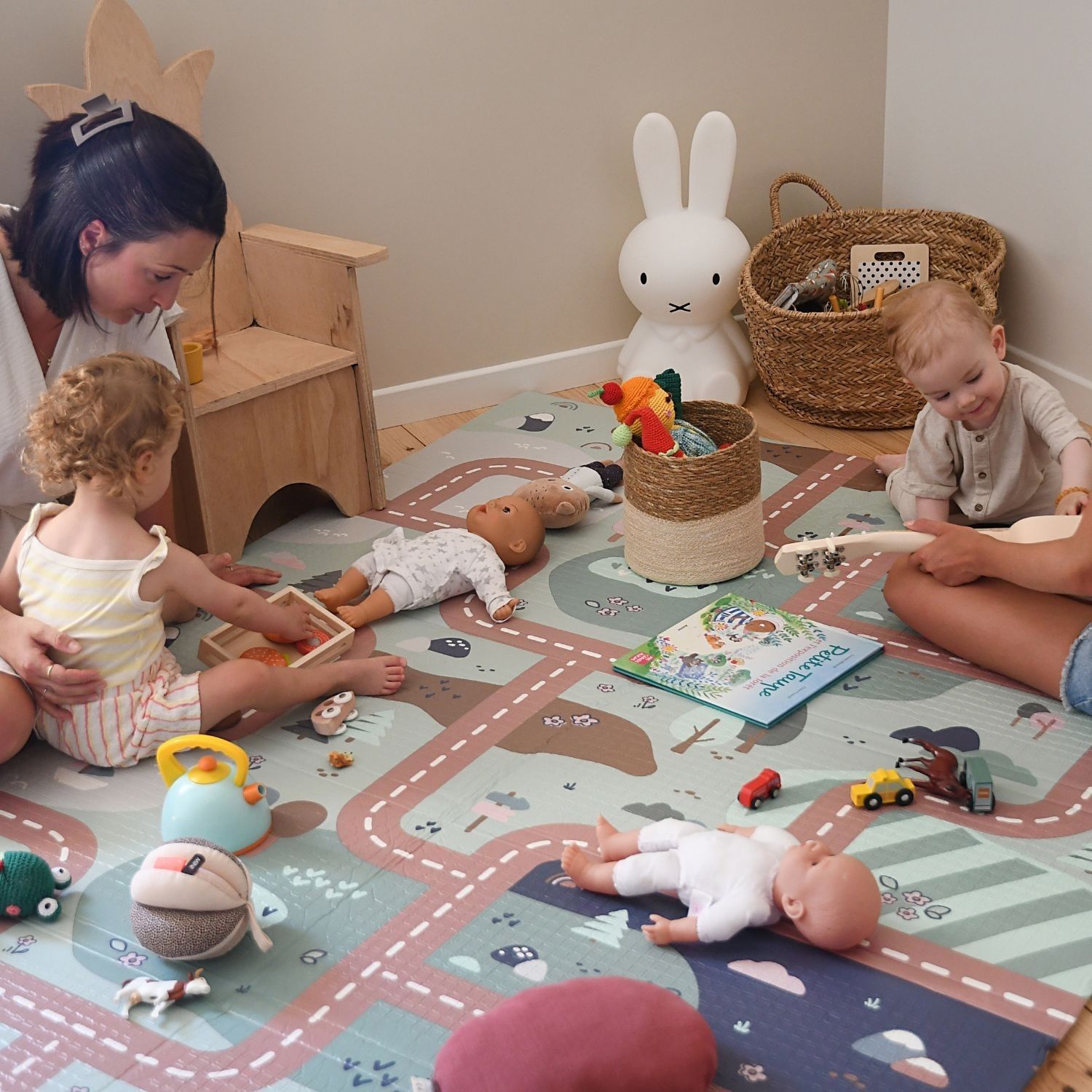 Béaba - Tapis de motricité XL réversible Play Life Arch