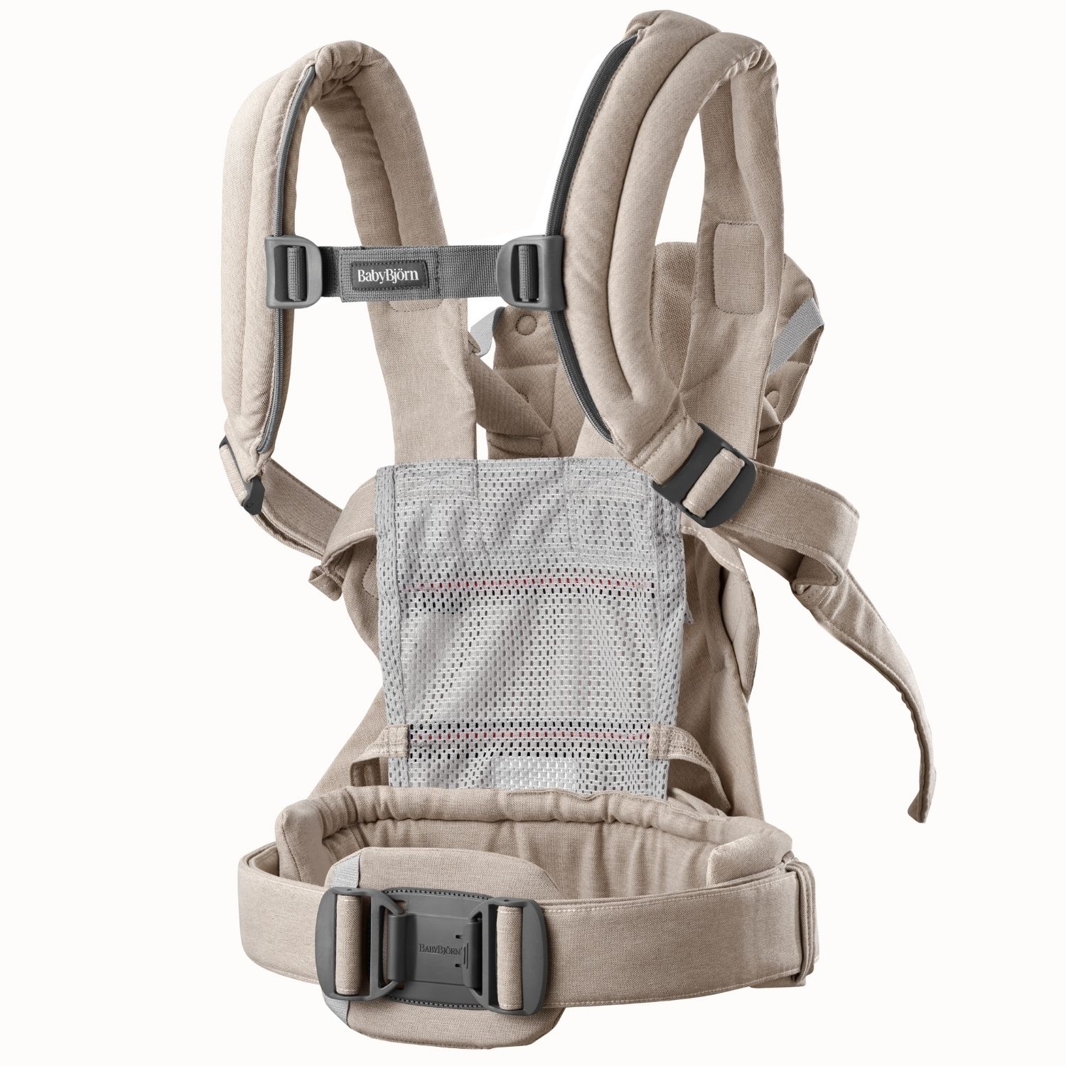 Porte-bébé Harmony Mélange Tissé Chiné Beige Clair (BabyBjörn) - Image 6