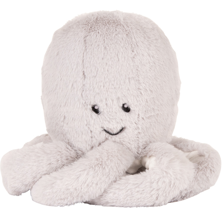 FLOW - Peluche bruit blanc Olly la pieuvre grise