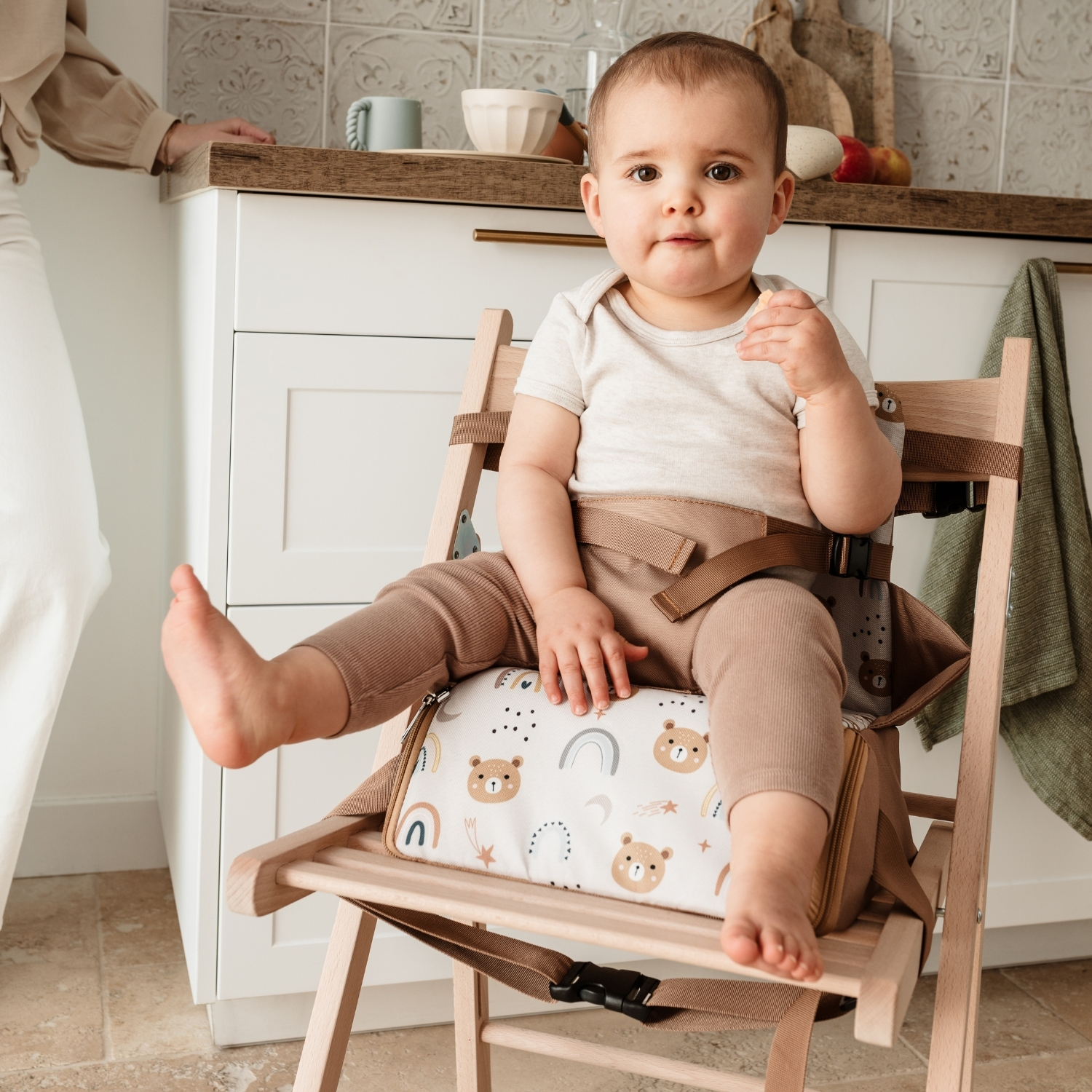 Tinéo - Réhausseur nomade Oursons camel