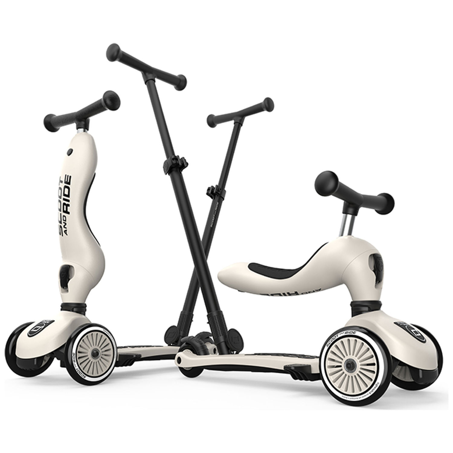 Scoot and ride - Porteur évolutif Highwaykick 1 Push and Go Ash