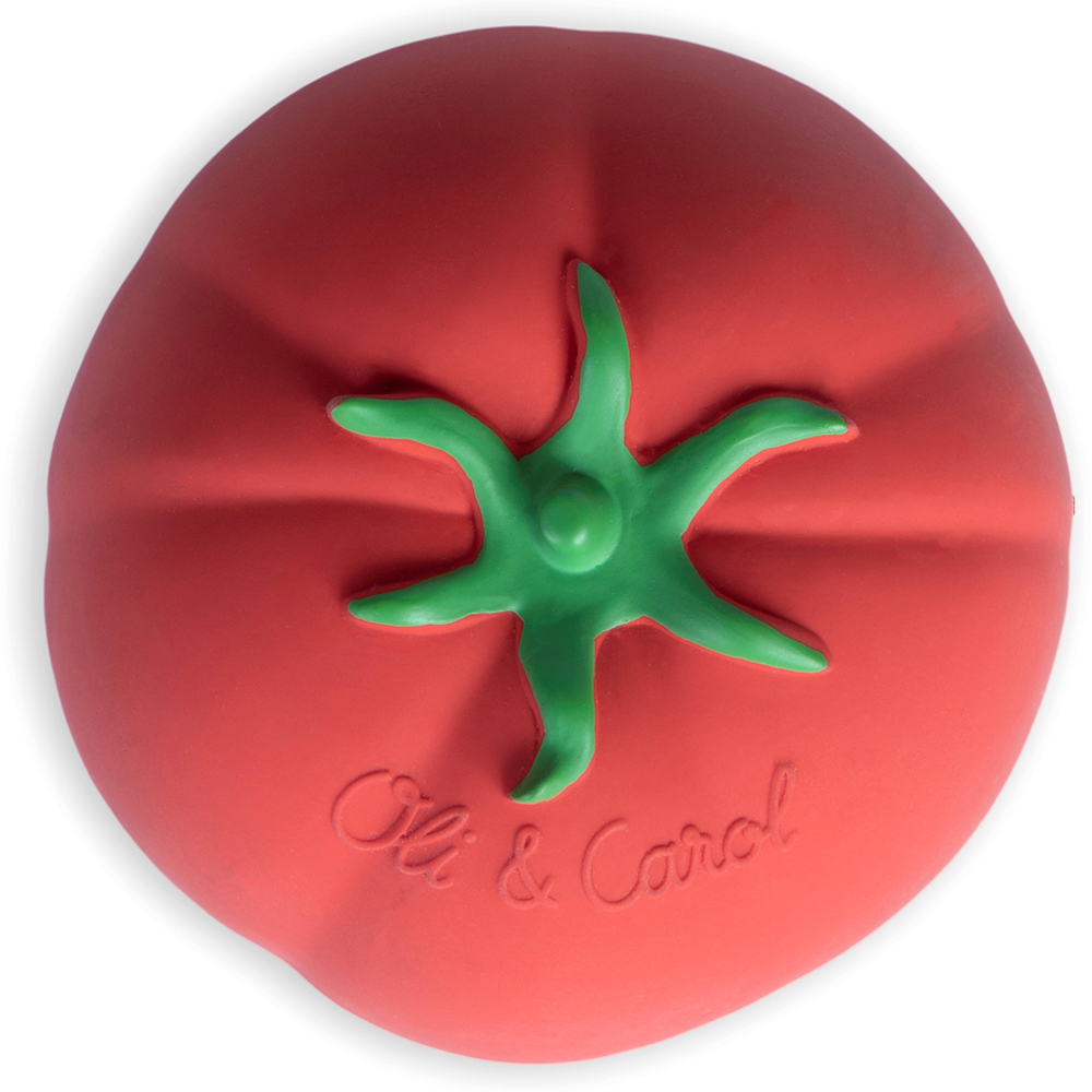 Balle sensorielle Tomate en caoutchouc naturel (Oli & Carol) - Image 3
