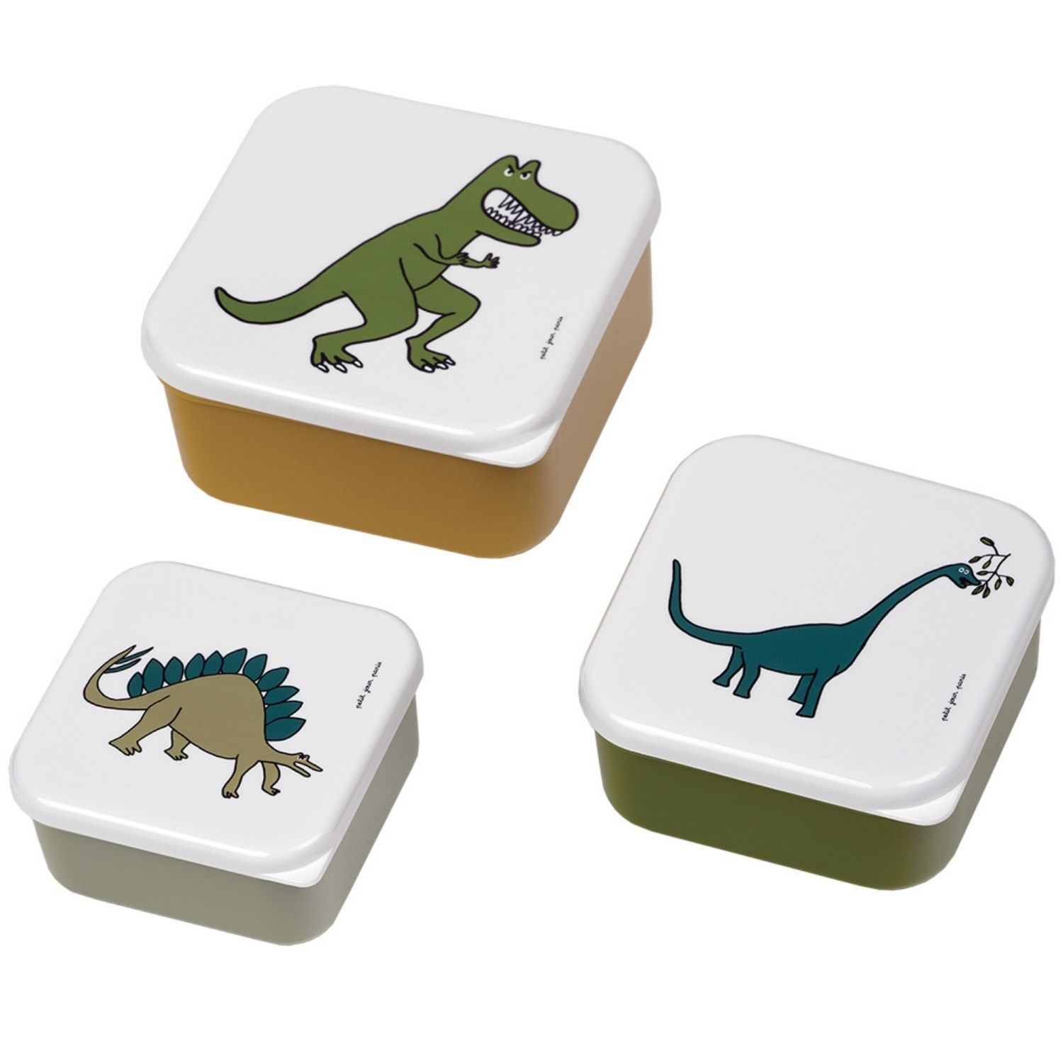 Lot de 3 boîtes à goûter Les Dinosaures