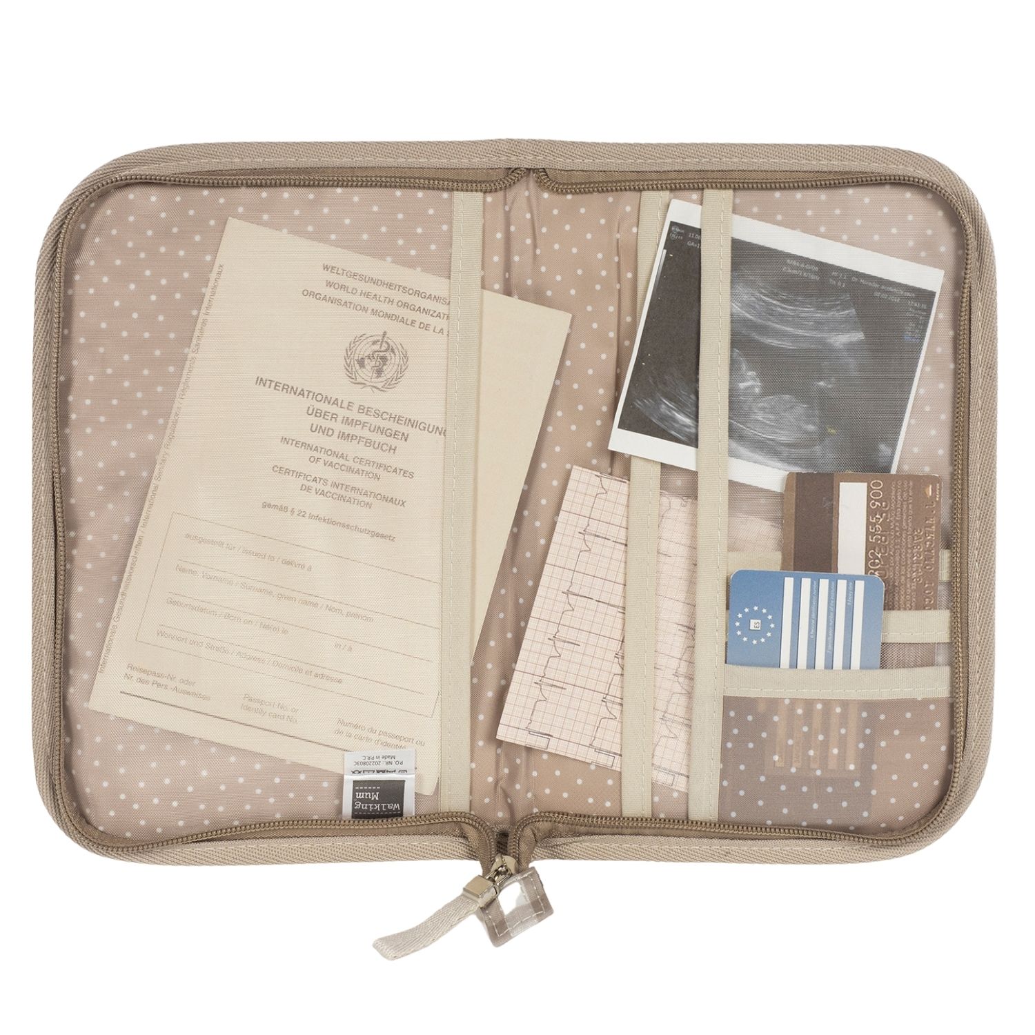 Protège carnet de santé Caetana Sand (Walking Mum) - Image 1