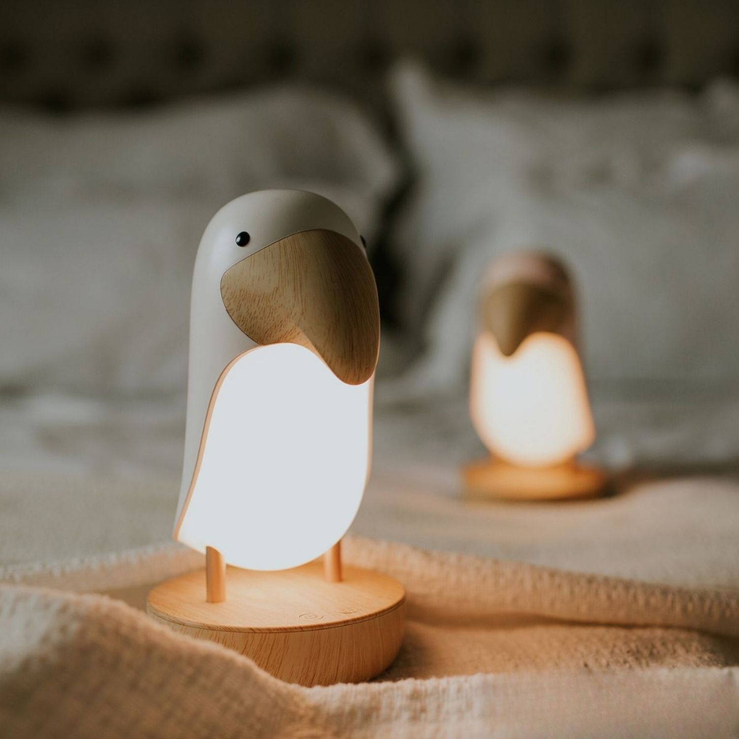 Veilleuse et enceinte Bluetooth Toucan Blanc (mary's) - Image 2