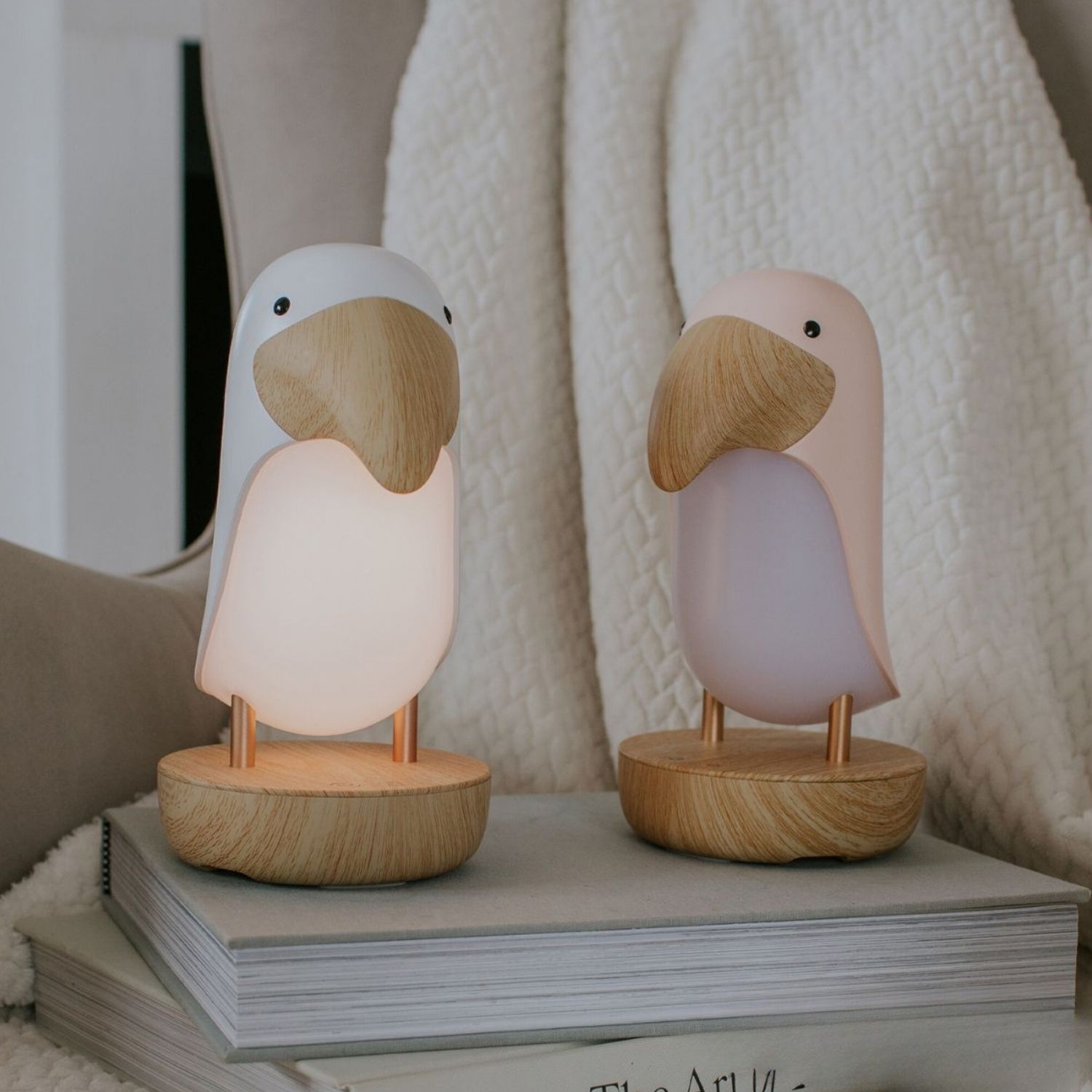 Veilleuse et enceinte Bluetooth Toucan Blanc (mary's) - Image 4
