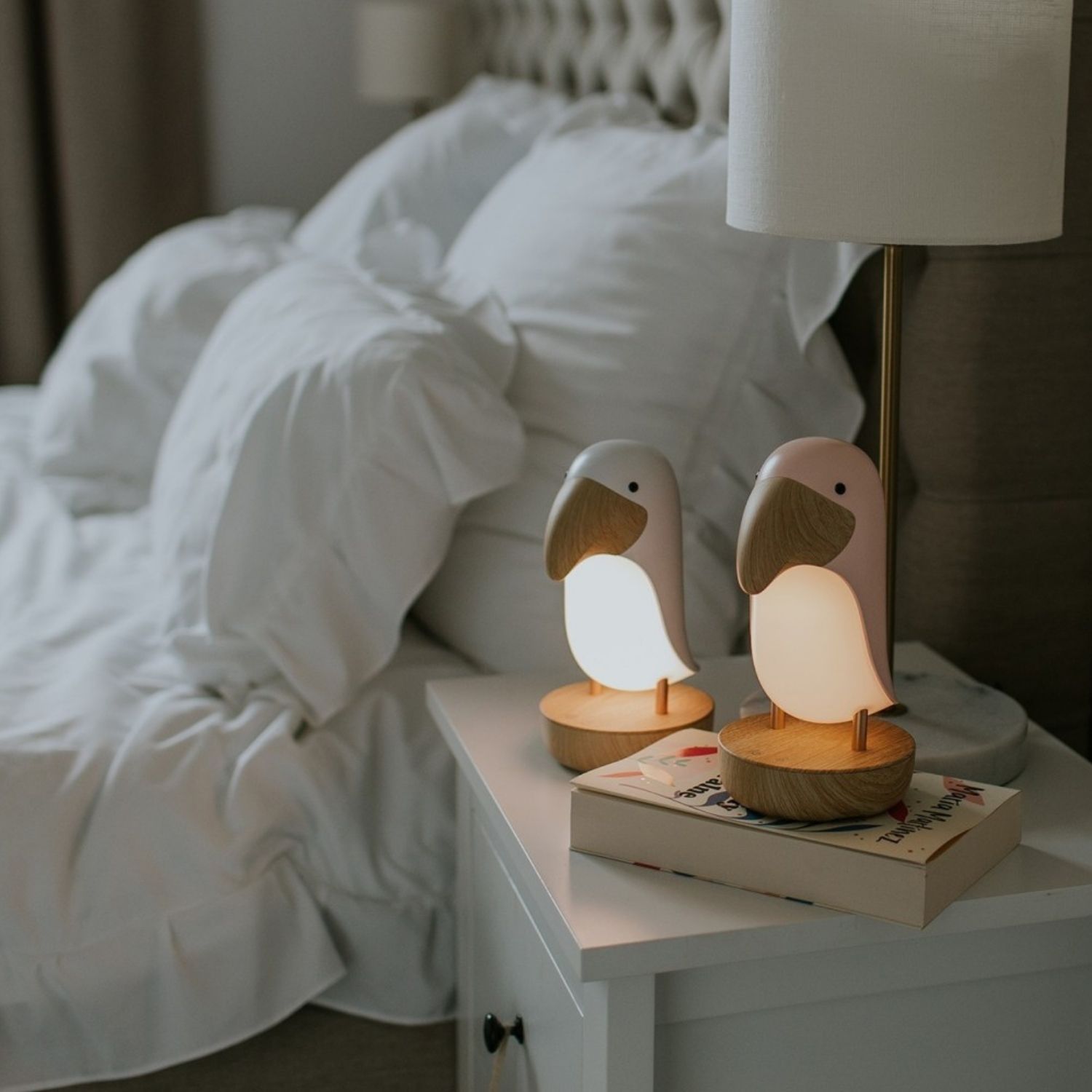 Veilleuse et enceinte Bluetooth Toucan Blanc (mary's) - Image 5