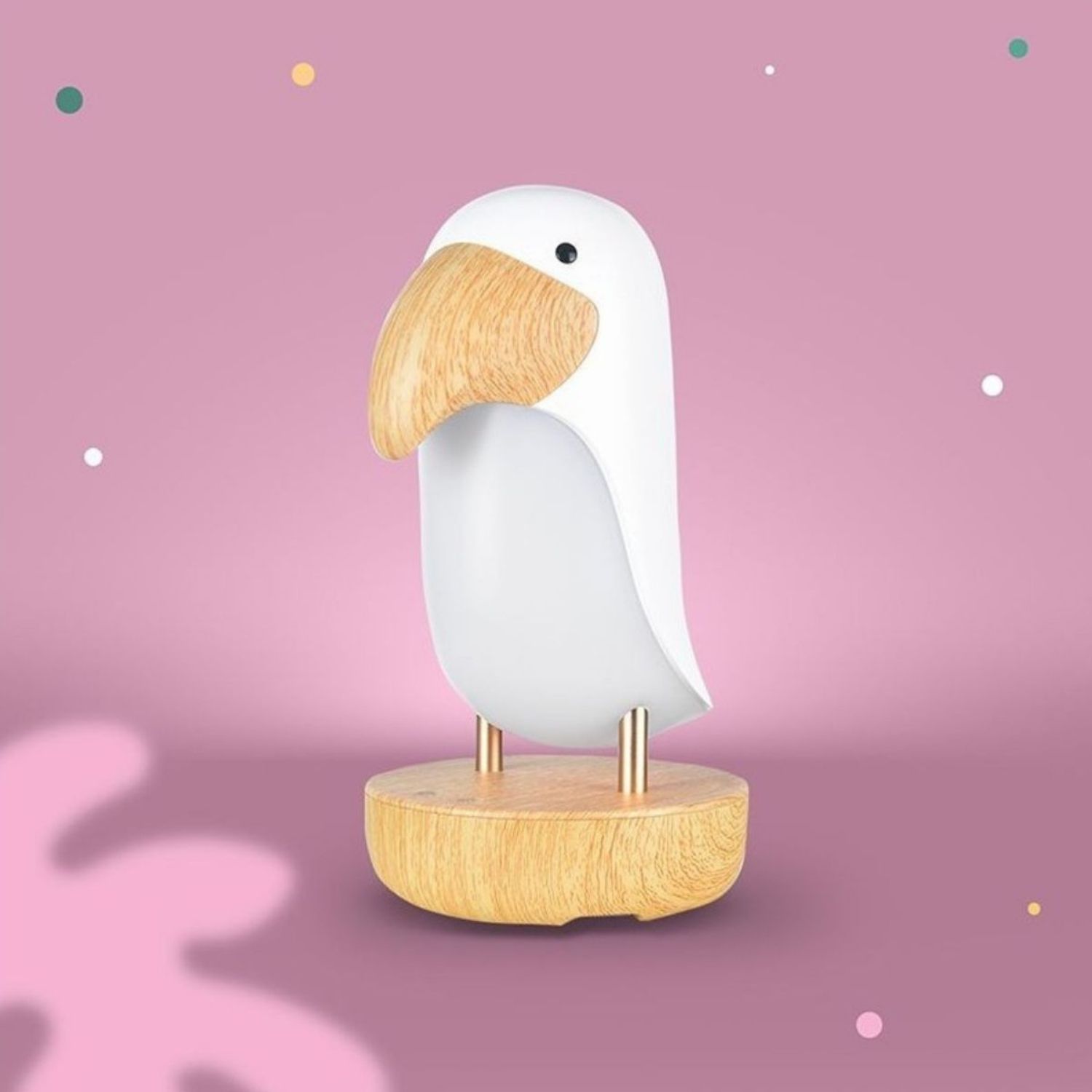 Veilleuse et enceinte Bluetooth Toucan Blanc (mary's) - Image 6