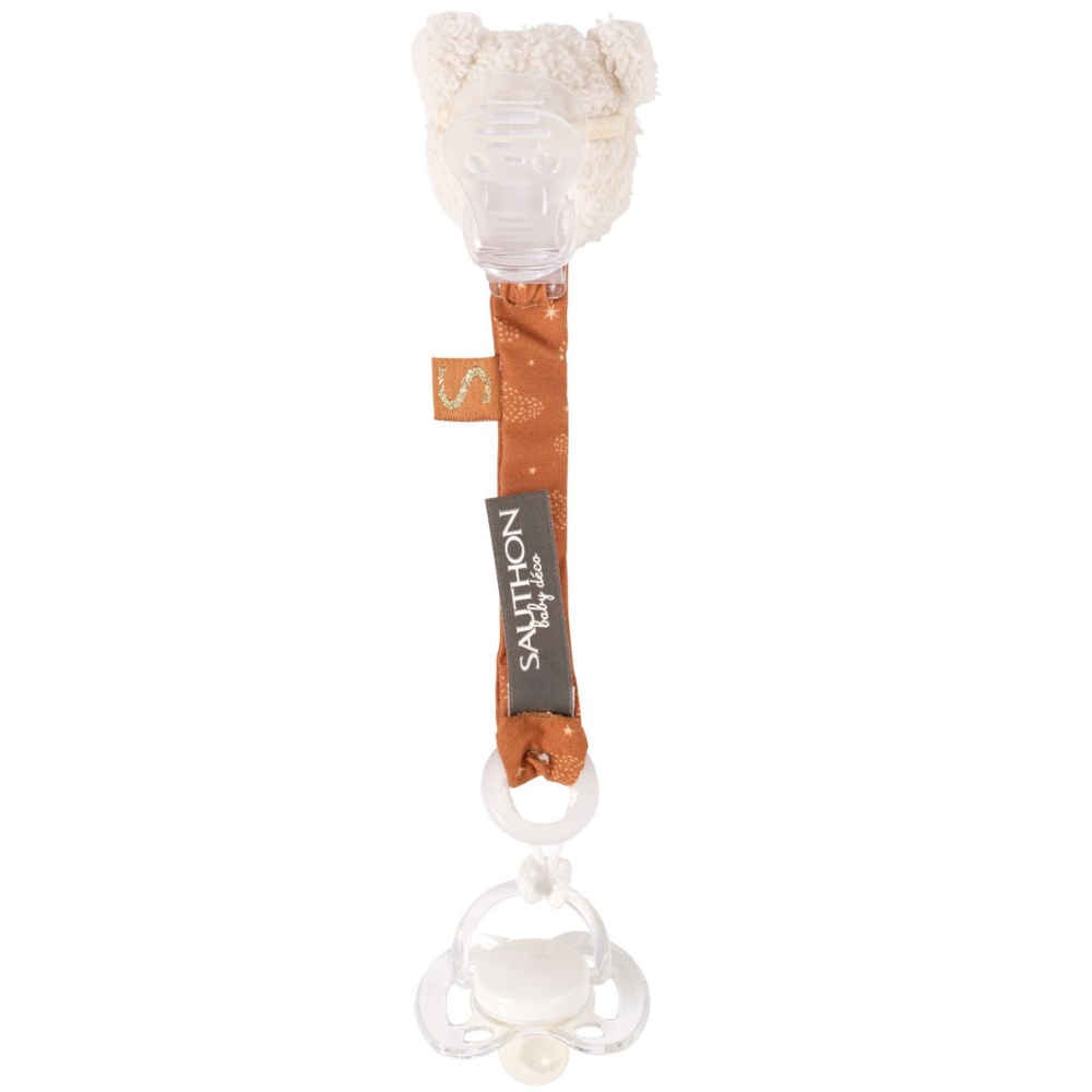 Attache sucette Orsino ourson (Sauthon) - Image 1