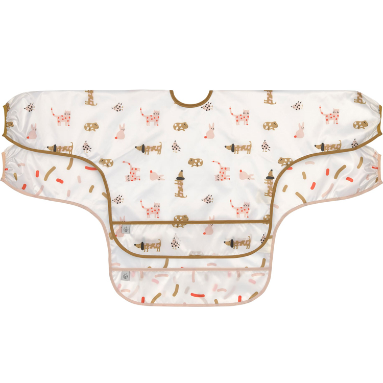 Lassig - Lot de 2 bavoirs manches longues Little Mateys