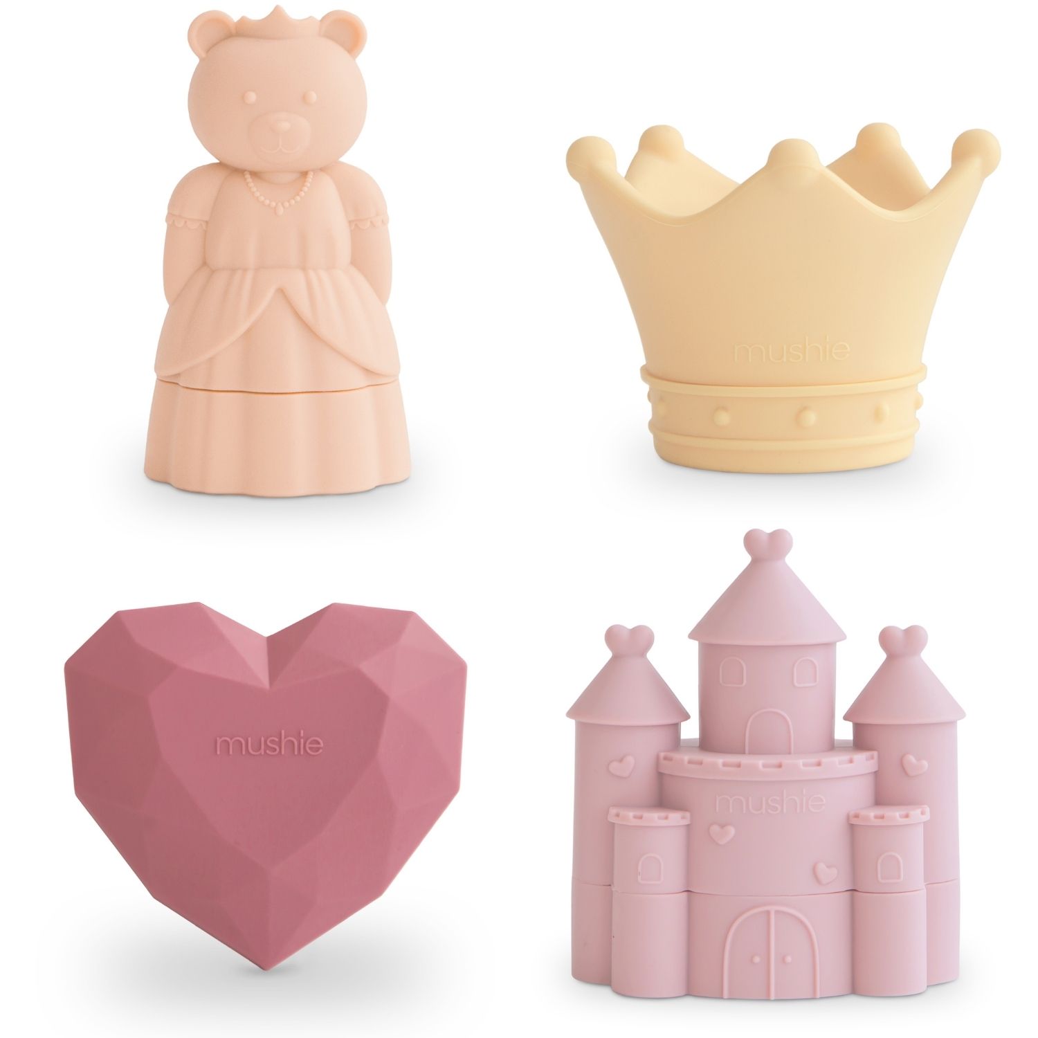Lot de 4 jouets de bain Princess (Mushie) - Image 1