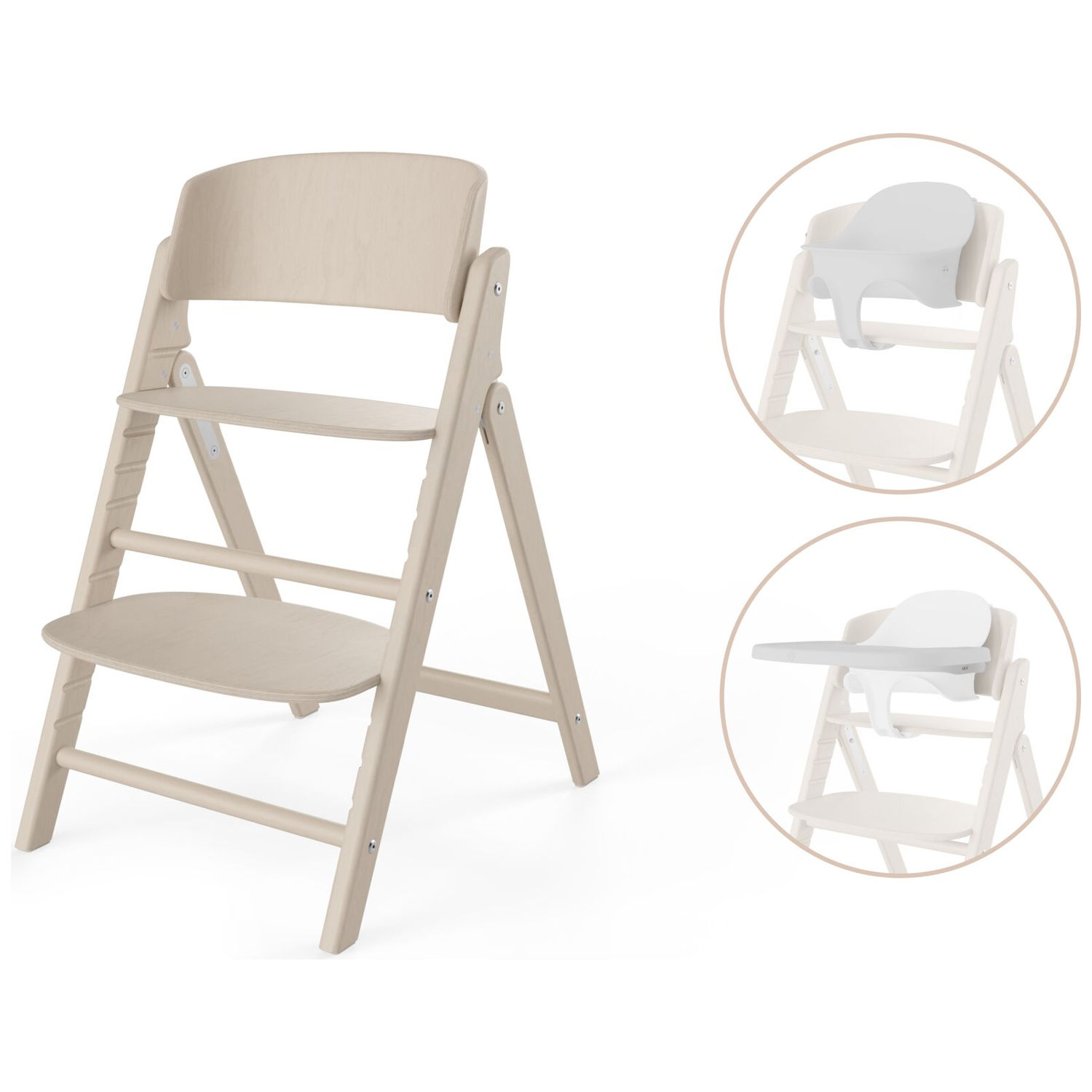 Chaise haute évolutive Click & Fold 3 in 1 All Natural