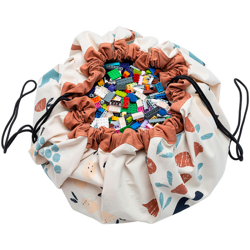 Sac à jouets 2 en 1 réversible Noomad Original Veggie numbers (Play & Go) - Image 2