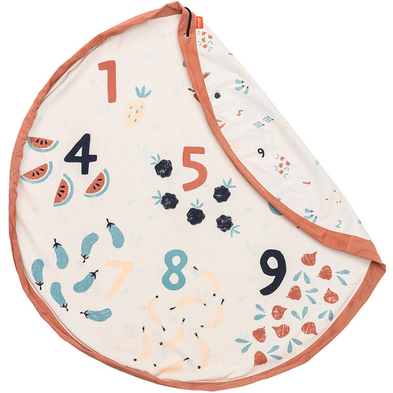 Sac à jouets 2 en 1 réversible Noomad Original Veggie numbers (Play & Go) - Image 6