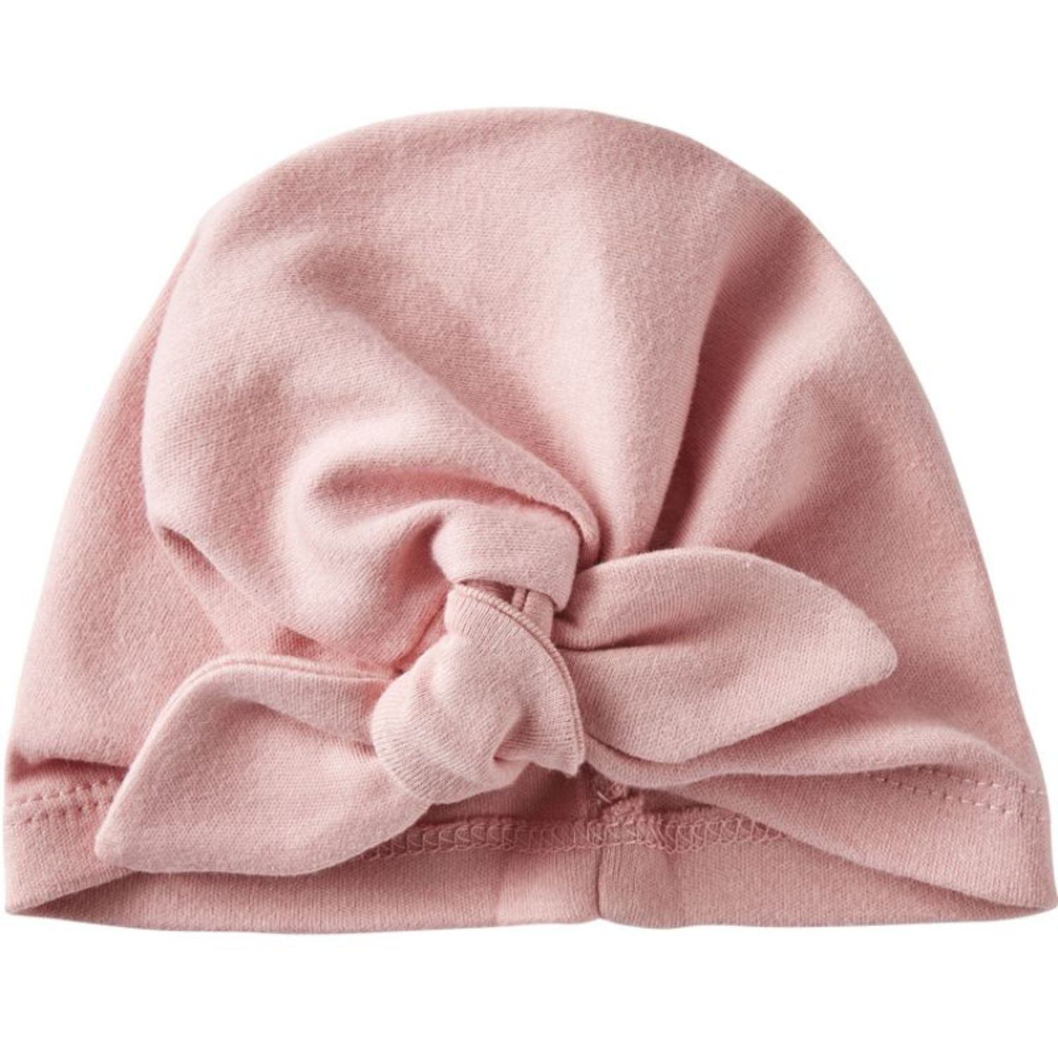 Bb&Co - Bonnet de naissance noué rose thé