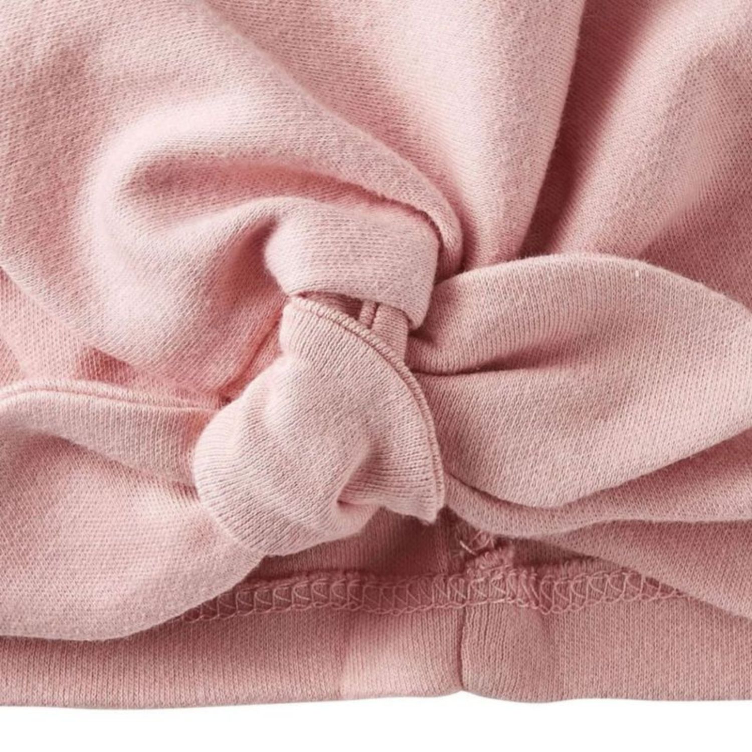 Bb&Co - Bonnet de naissance noué rose thé