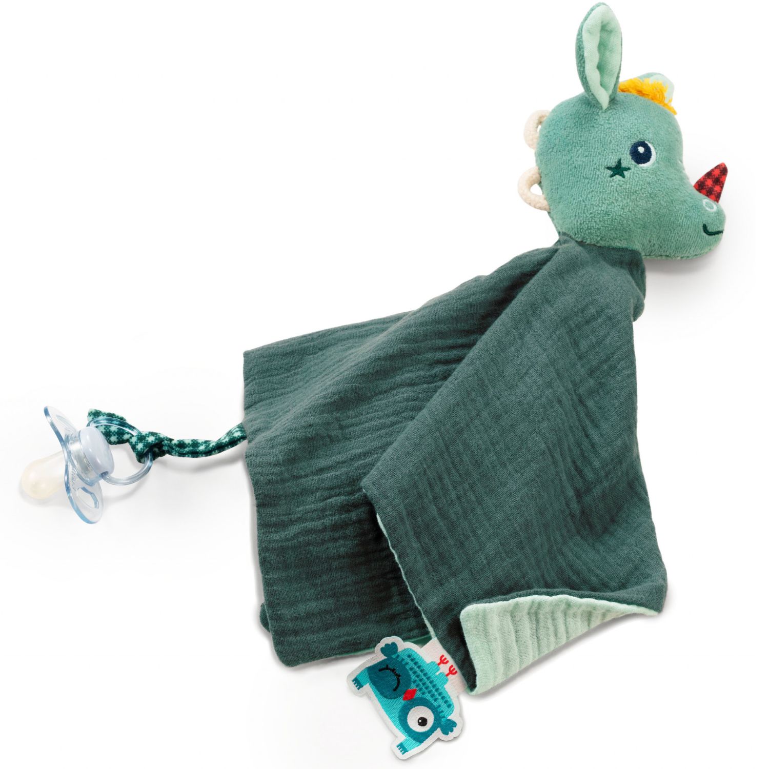 Lilliputiens - Doudou attache sucette plat éco Joe (32 cm)