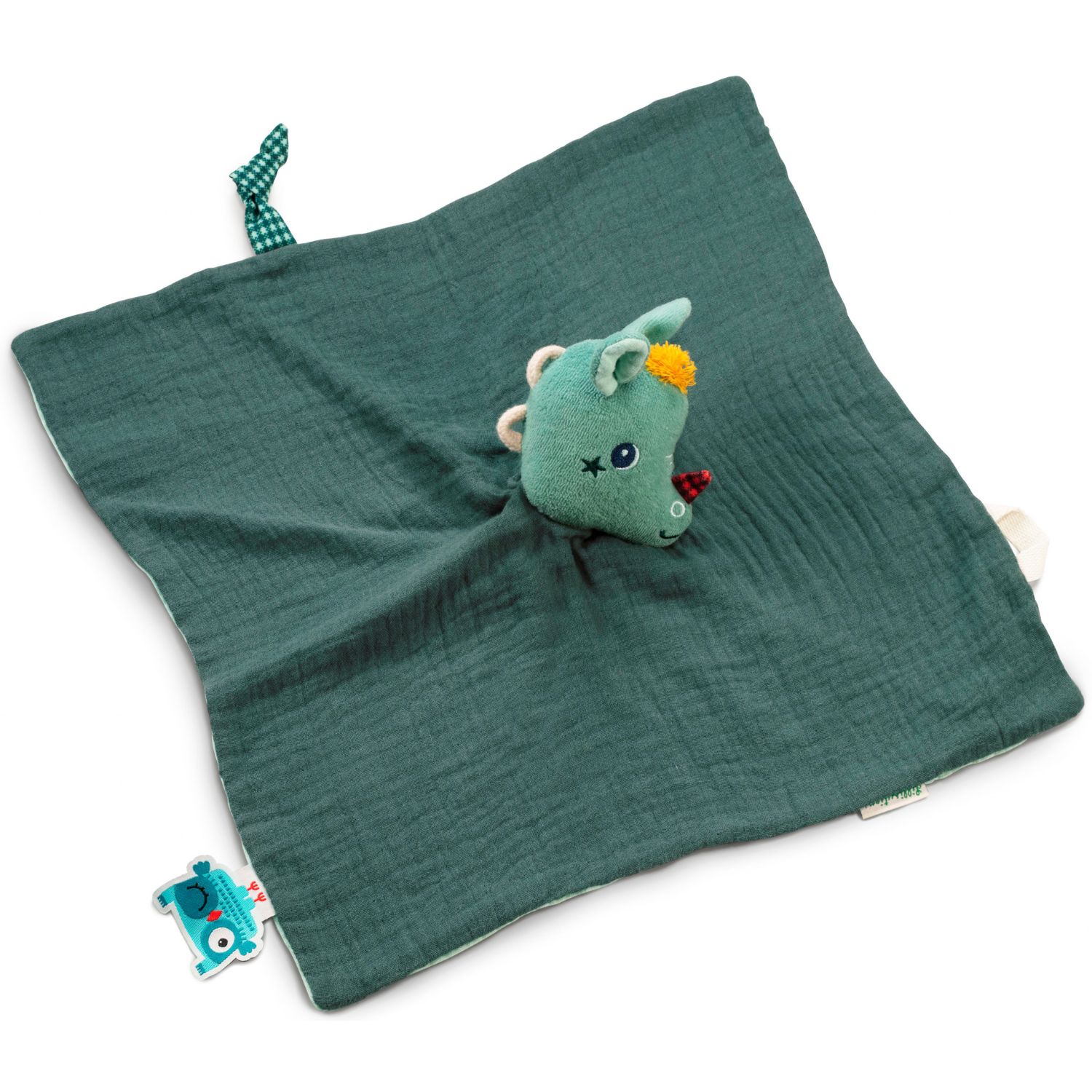 Doudou attache sucette plat éco Joe (32 cm) (Lilliputiens) - Image 4