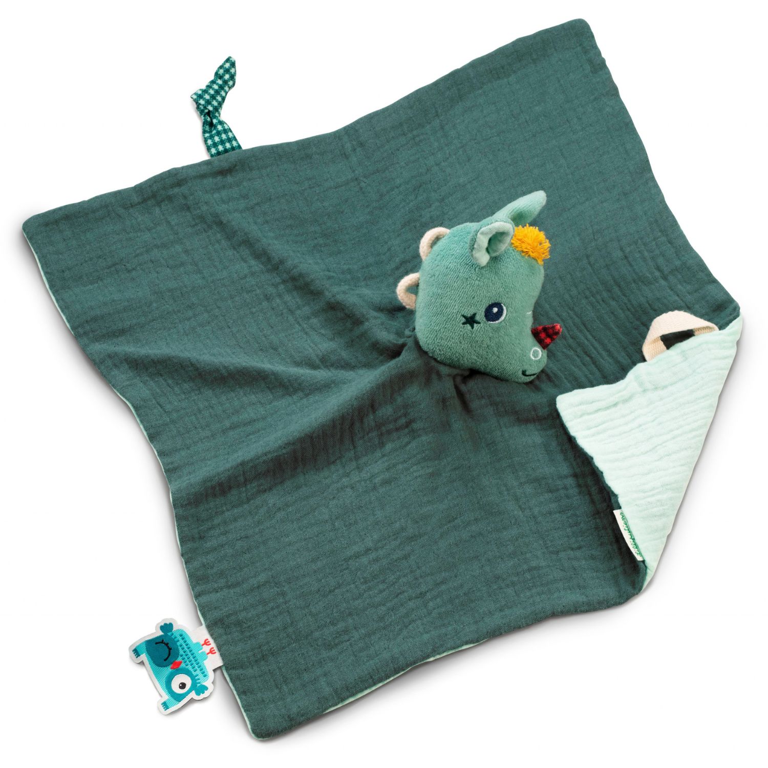 Doudou attache sucette plat éco Joe (32 cm) (Lilliputiens) - Image 6