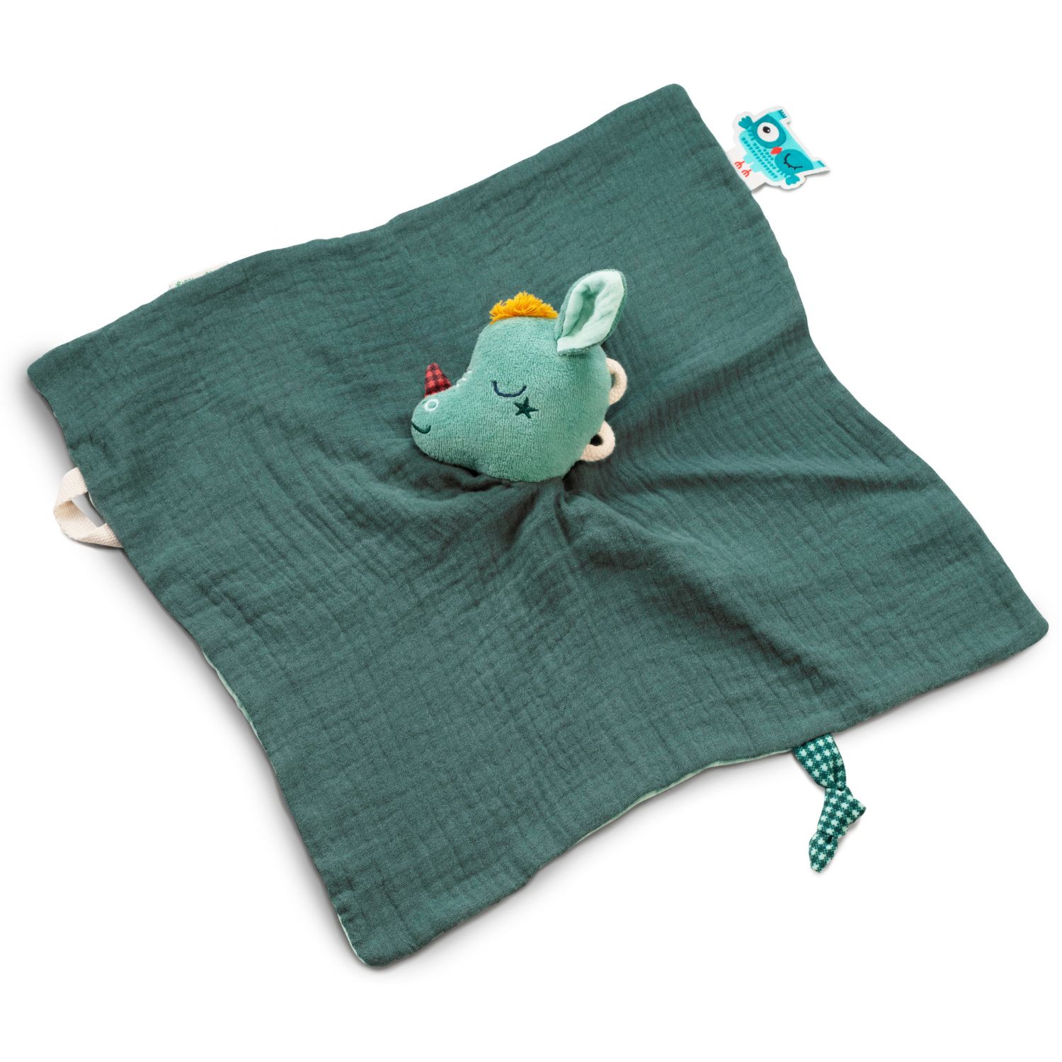 Doudou attache sucette plat éco Joe (32 cm) (Lilliputiens) - Image 7