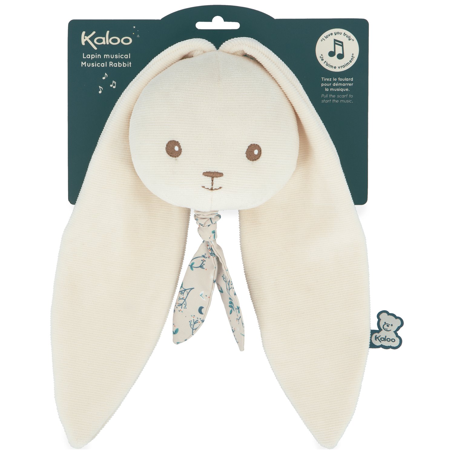 Peluche musicale Lapin crème (Kaloo) - Image 3
