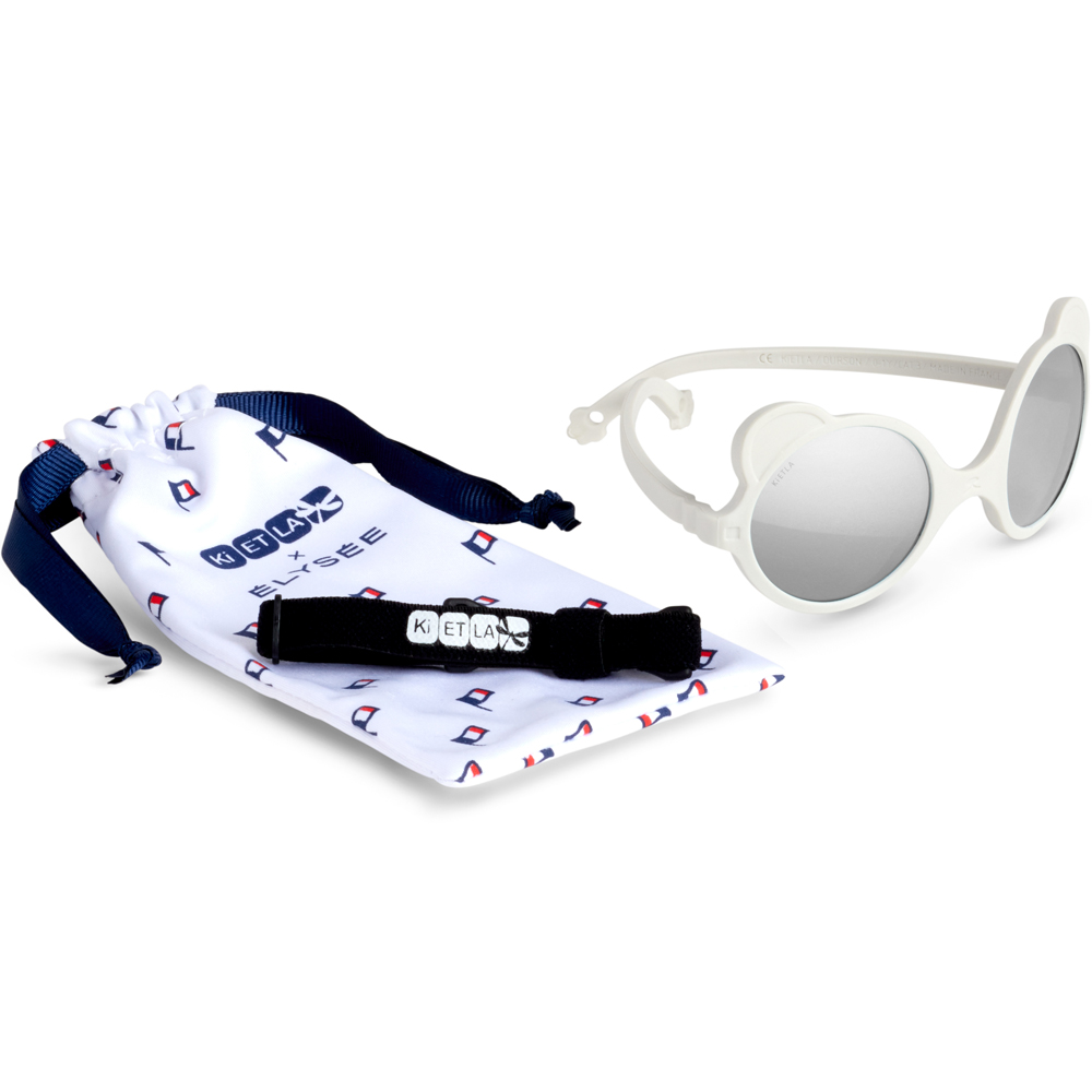 Lunettes de soleil Ourson X Elysée blanc (0-12 mois) (KI et LA) - Image 3