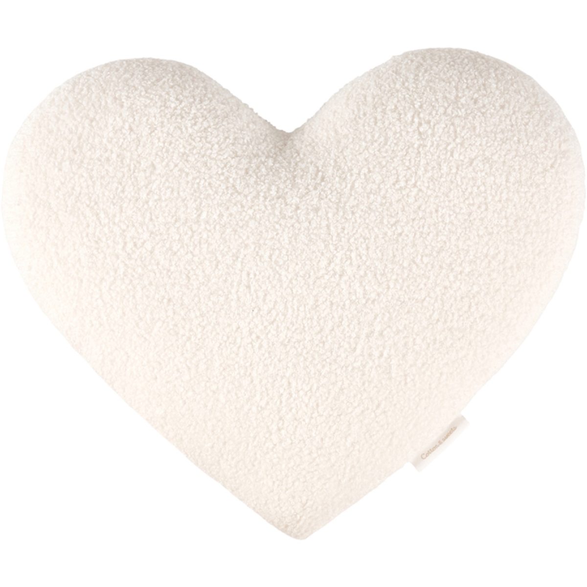 Coussin coeur fourrure Boho (44 cm) (Cotton&Sweets) - Image 1