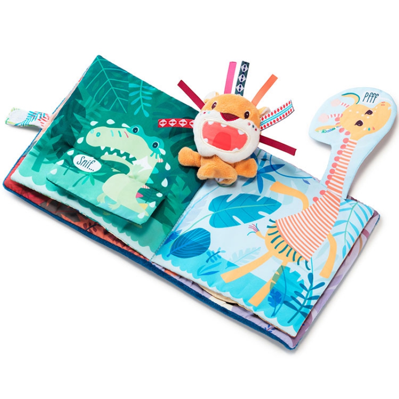 Livre bébé en tissu Jack le lion (Lilliputiens) - Image 4