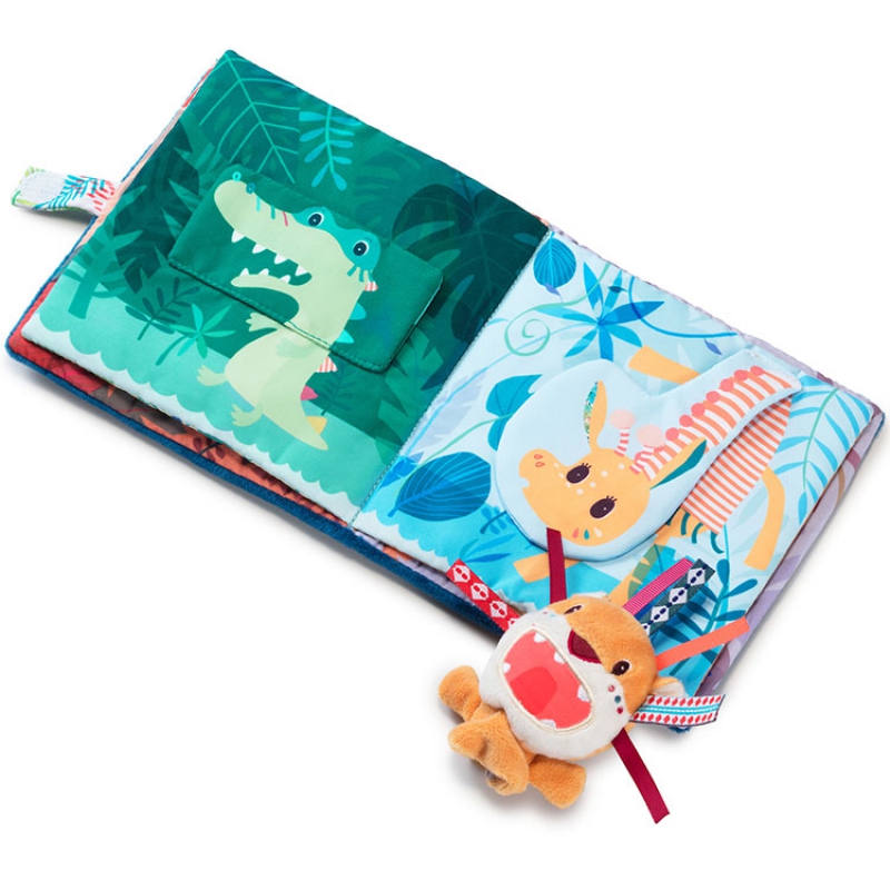 Livre bébé en tissu Jack le lion (Lilliputiens) - Image 5