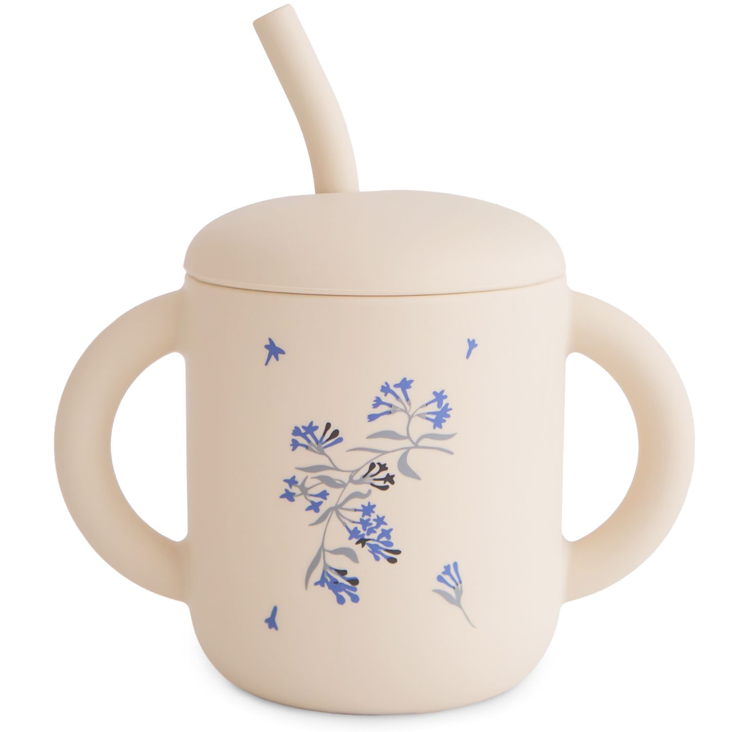 Mushie - Tasse à paille Lilac Flowers