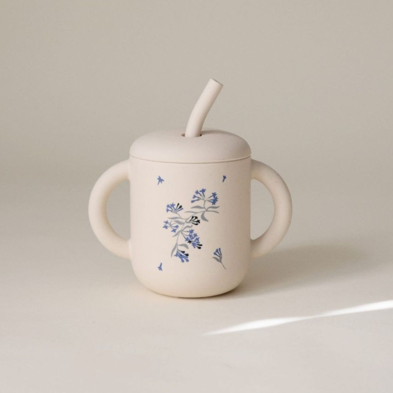 Tasse à paille Lilac Flowers (Mushie) - Image 1
