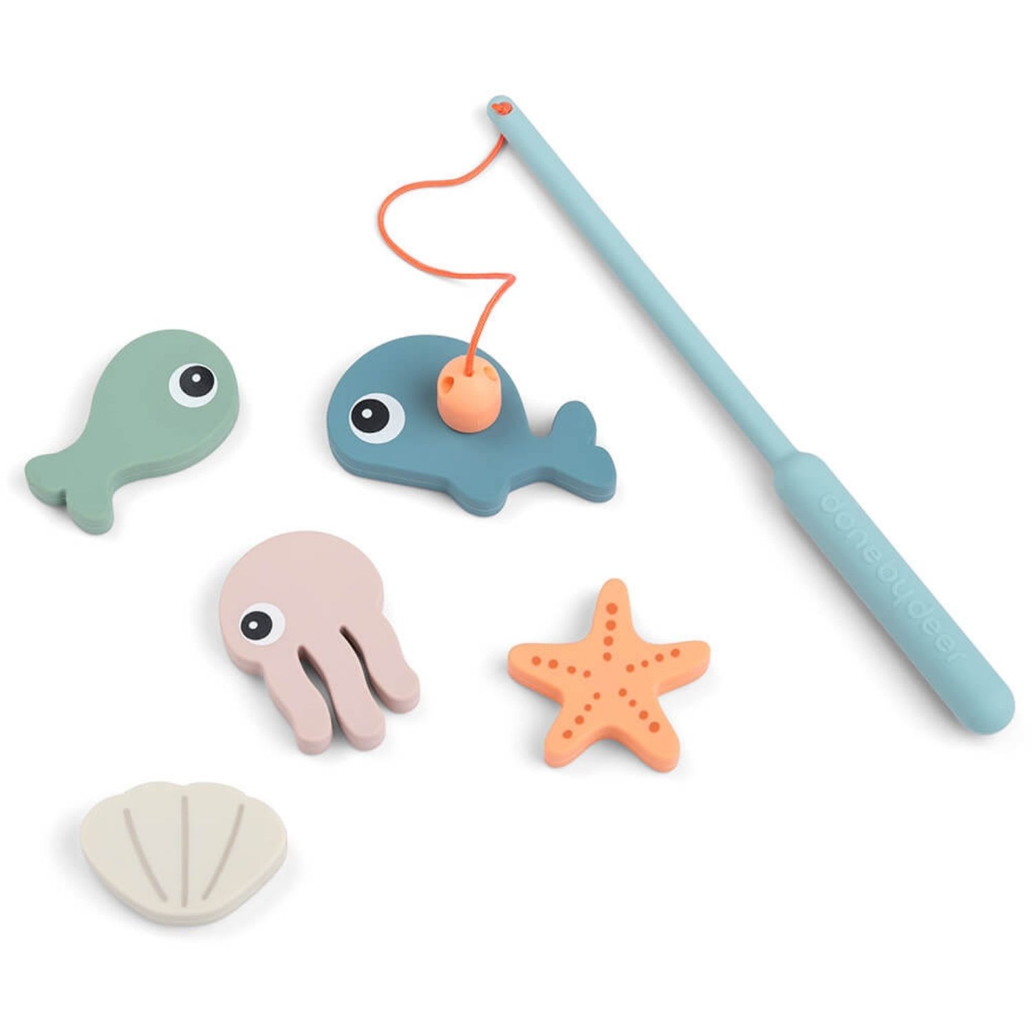 Done by deer - Jeu de pêche pour le bain Sea friends Multicolore