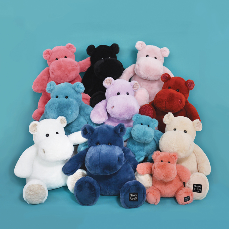 Peluche Hippo beige sable (40 cm) (Histoire d'Ours) - Image 1