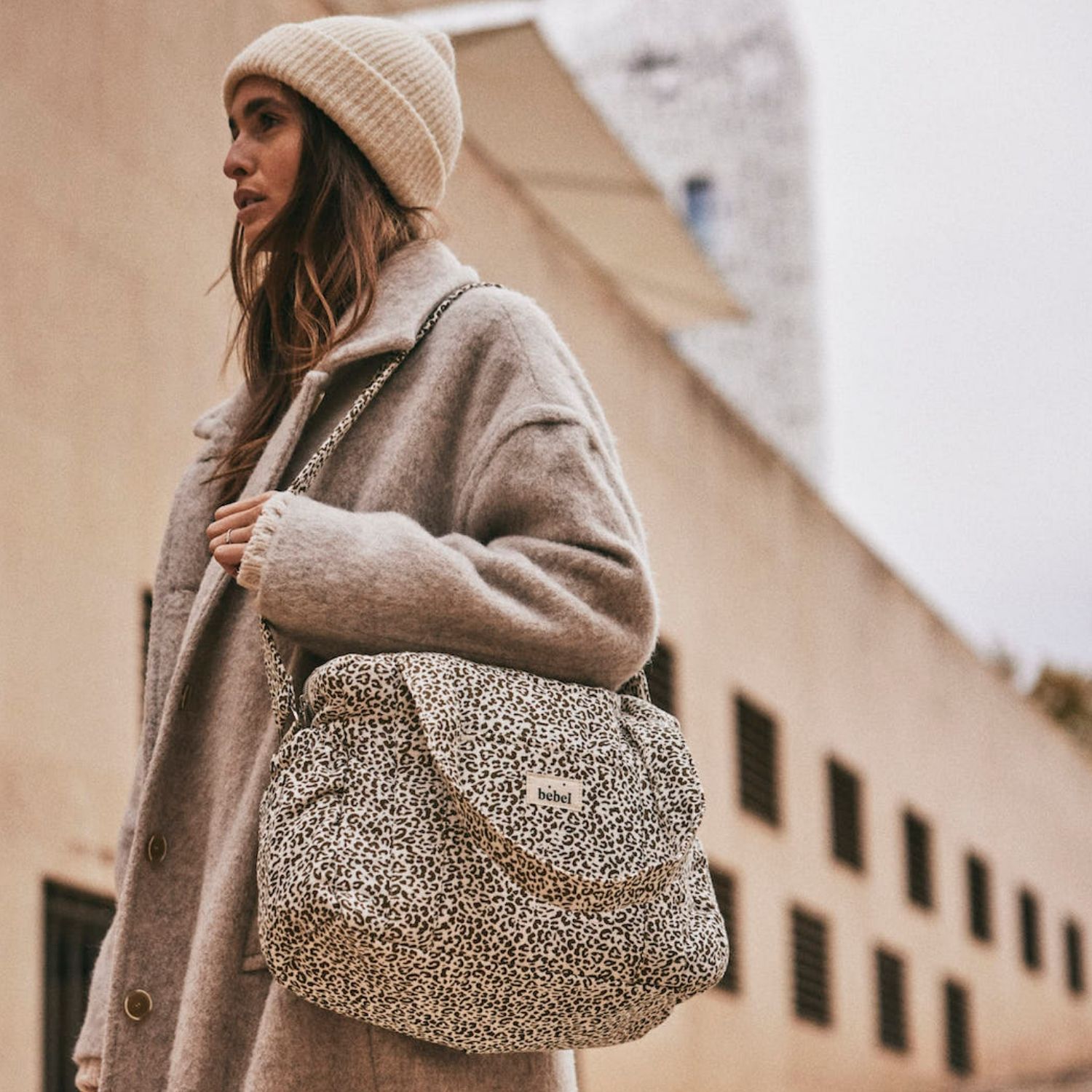 Sac à langer Middle Léopard beige (BEBEL) - Image 2