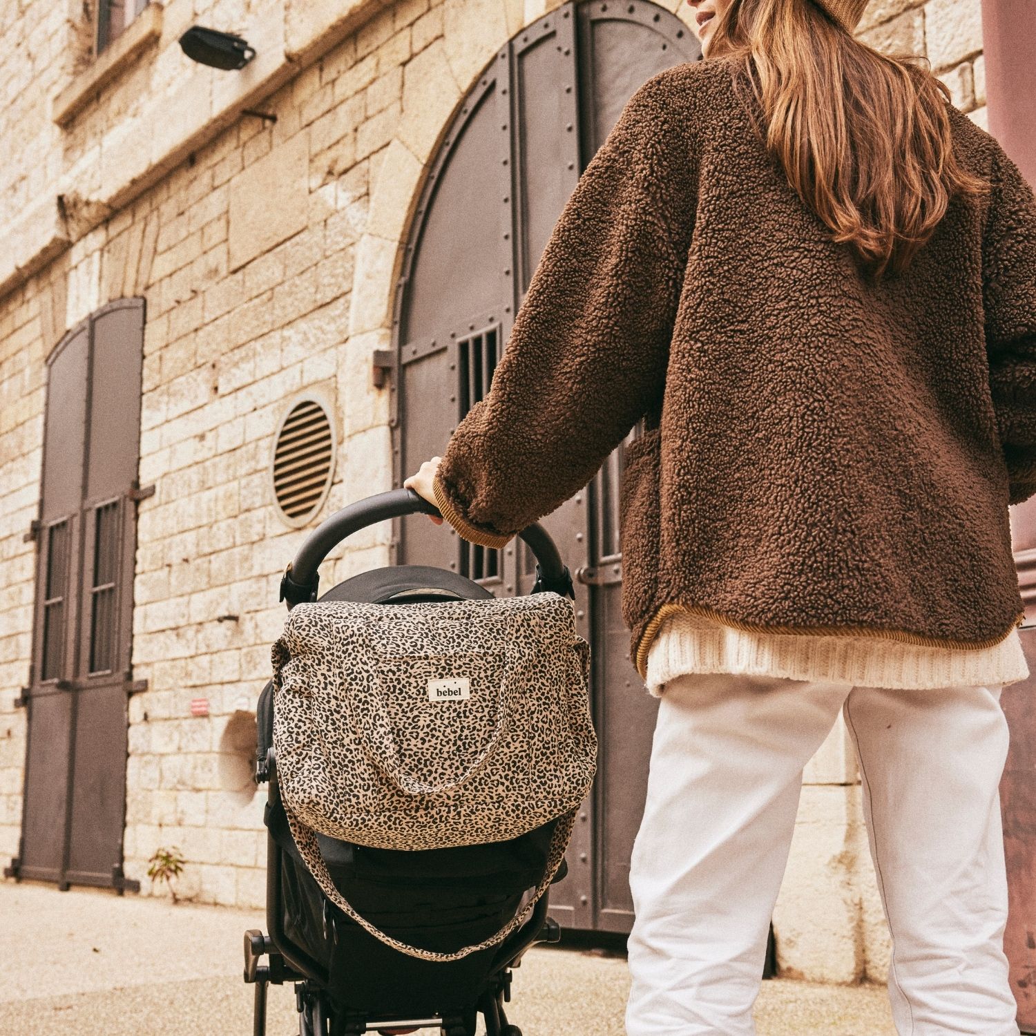 Sac à langer Middle Léopard beige (BEBEL) - Image 3