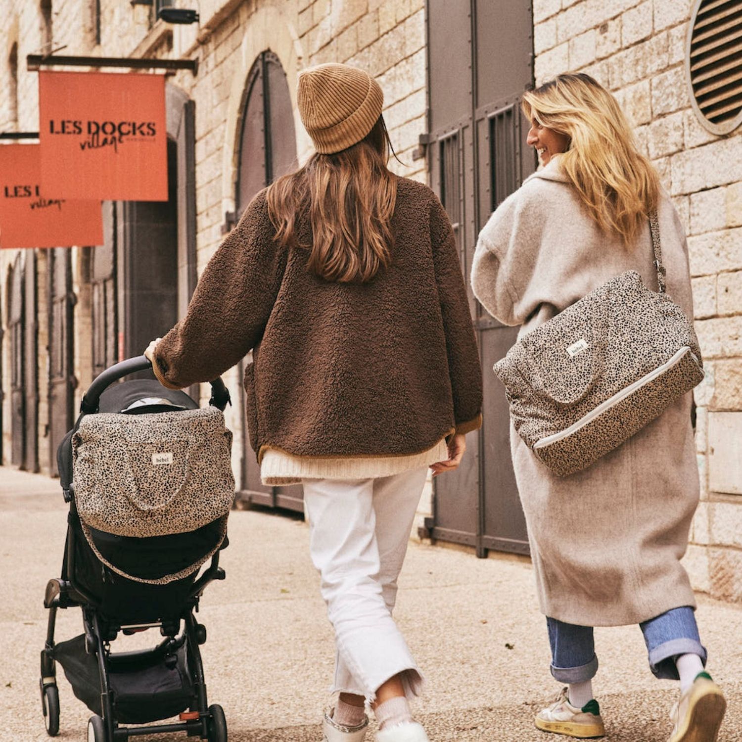 Sac à langer Middle Léopard beige (BEBEL) - Image 4