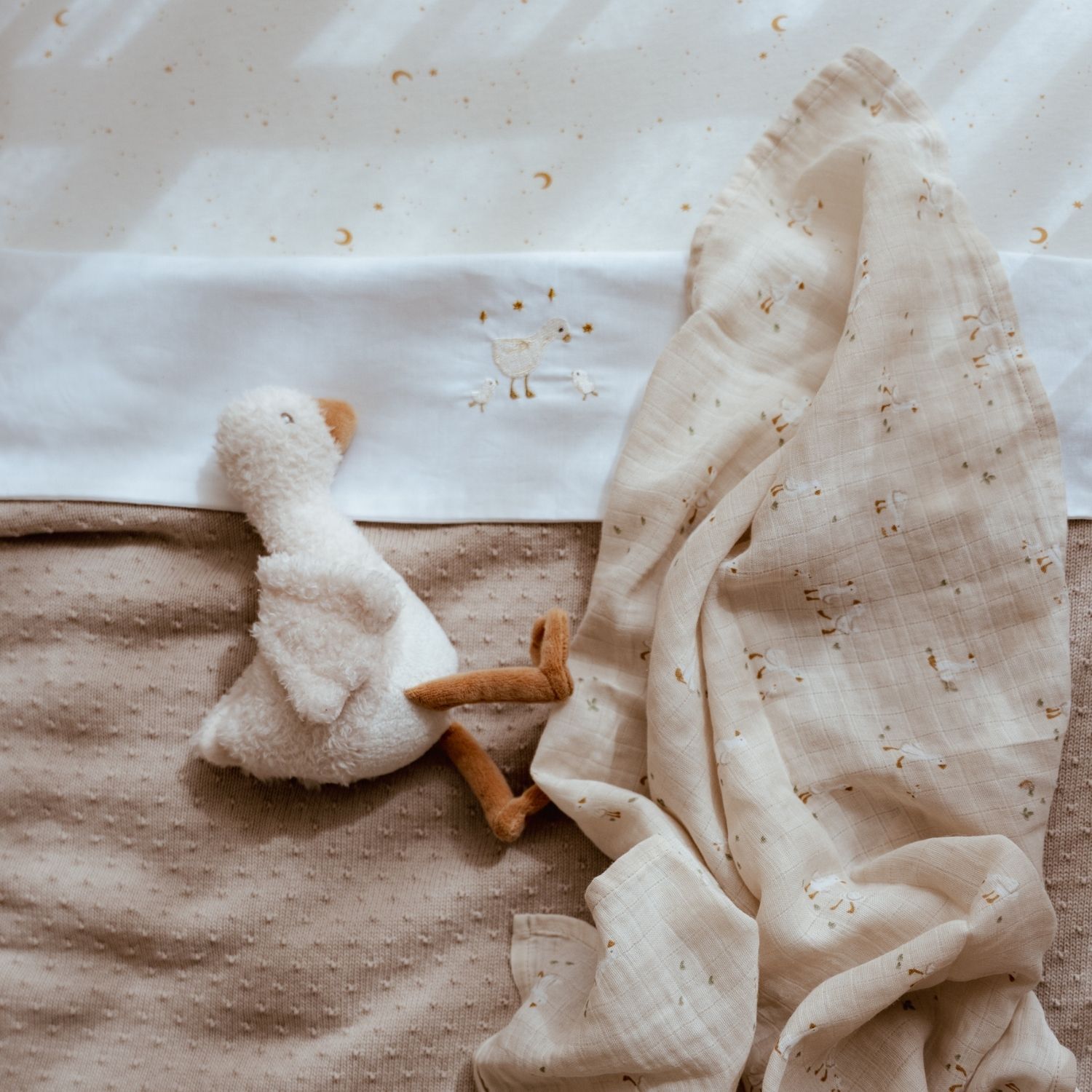 Lange XL en gaze de coton Little Goose (120 x 120 cm) (Little Dutch) - Image 2