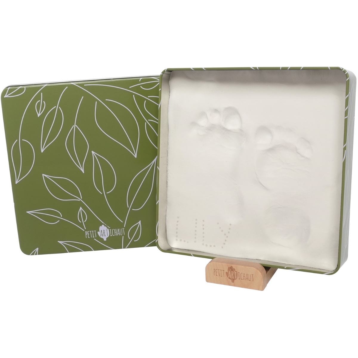 Petit Artichaut - Baby Box à empreinte Olive Tree - Blanc