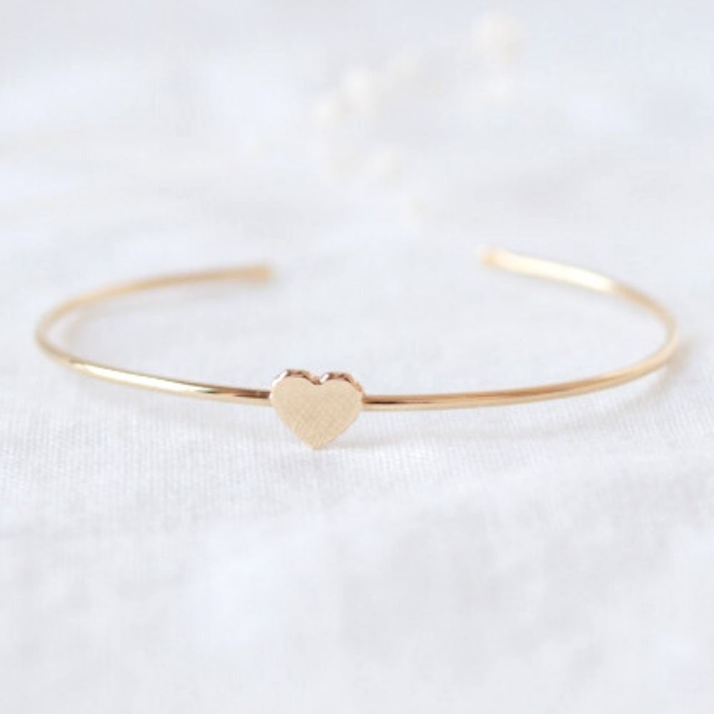 Jonc Simone en plaqué or jaune (personnalisable) (Mon Petit Poids) - Image 6