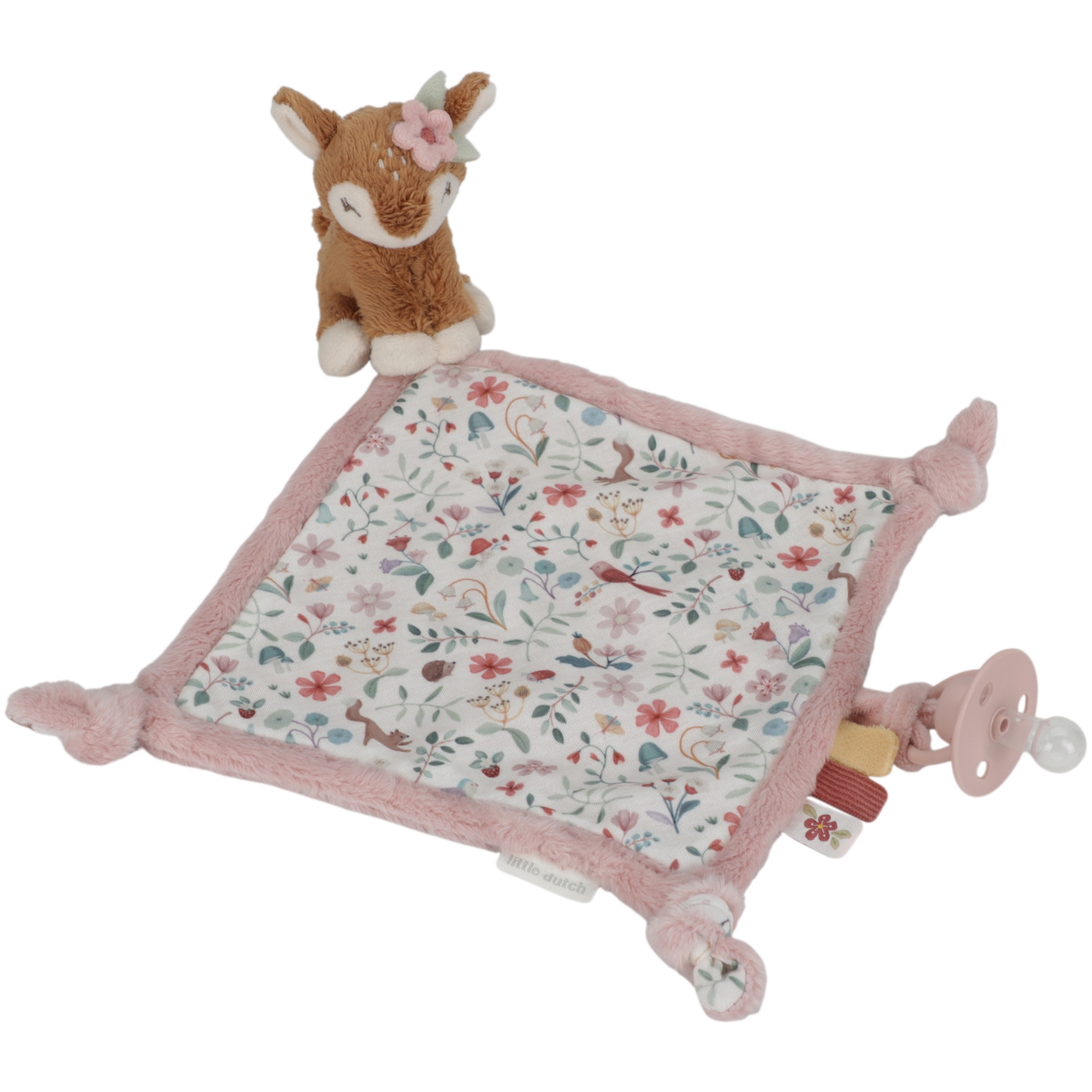 Little Dutch - Doudou attache sucette carré faon Fairy Garden