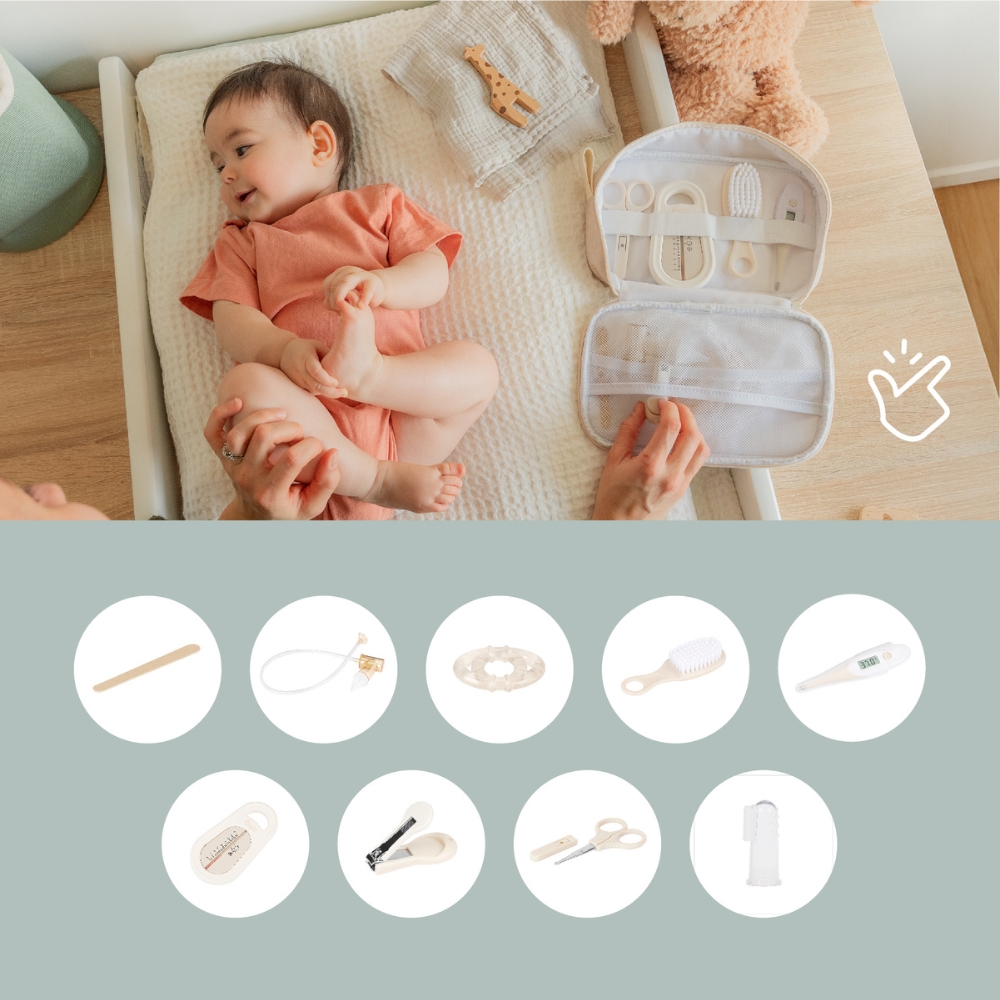 Trousse de soin sable (9 pièces) (Babymoov) - Image 2