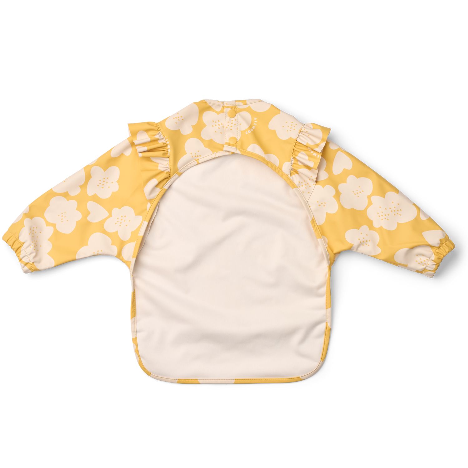 Liewood - Bavoir à manches Merle Flower Lemon Yellow