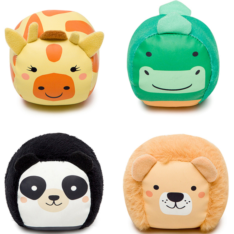 Lot de 4 balles doudous Jungle Doodballs (Little Big Friends) - Image 1