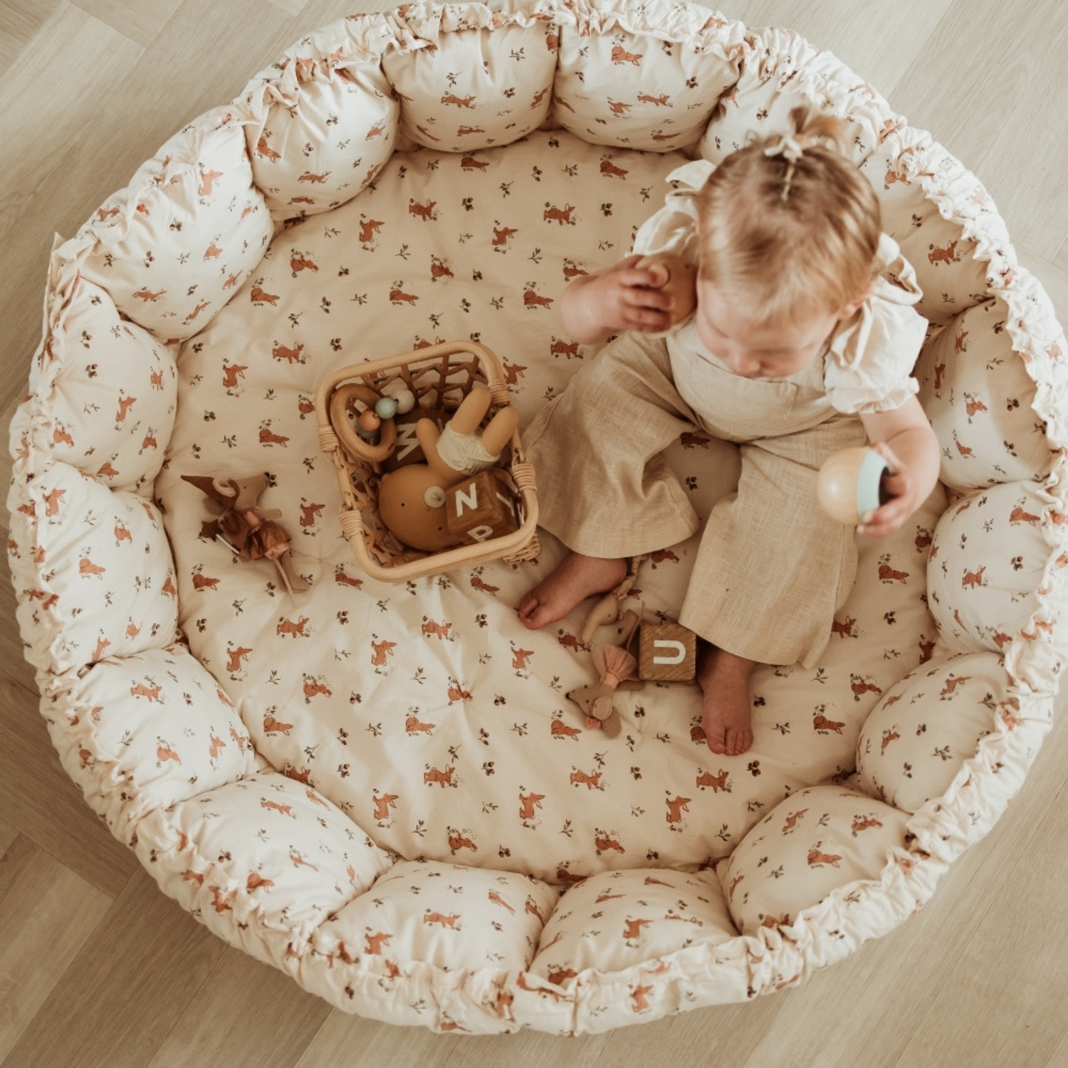 Tapis de jeu 3 en 1 Organic Coco Rabbit (Play & Go) - Image 5